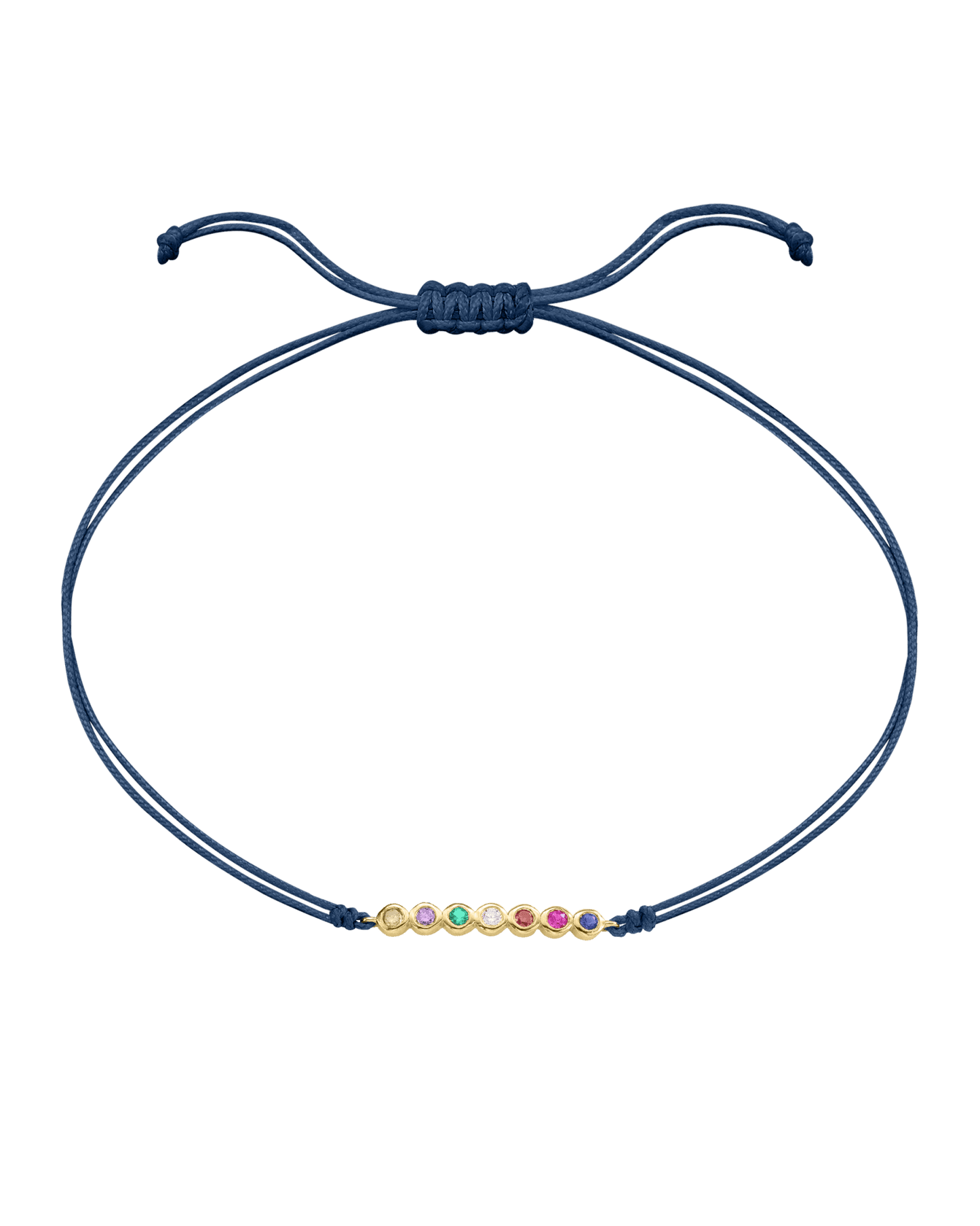 The Birthstones Bar Bracelet - 18K Gold Vermeil Bracelets Gold Vermeil Indigo 2