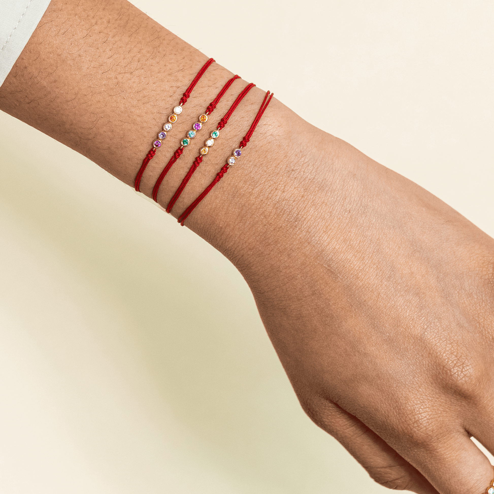 The Birthstones Bar Bracelet - 18K Gold Vermeil Bracelets Gold Vermeil