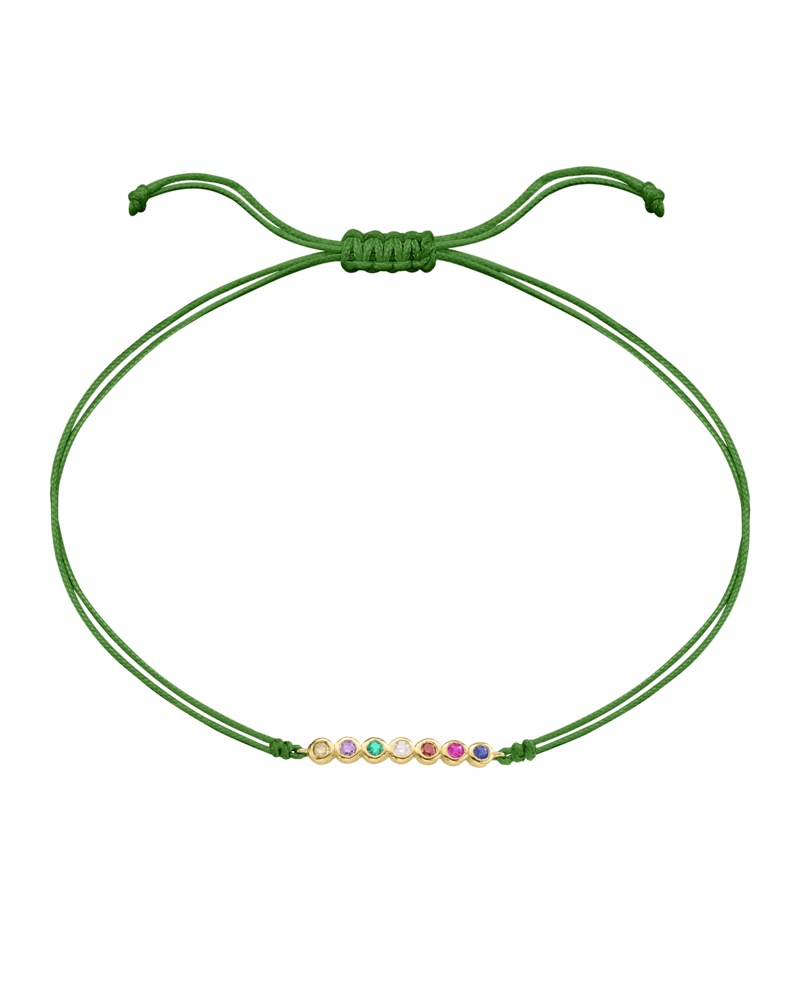 The Birthstones Bar Bracelet - 18K Gold Vermeil Bracelets Gold Vermeil Mint 2