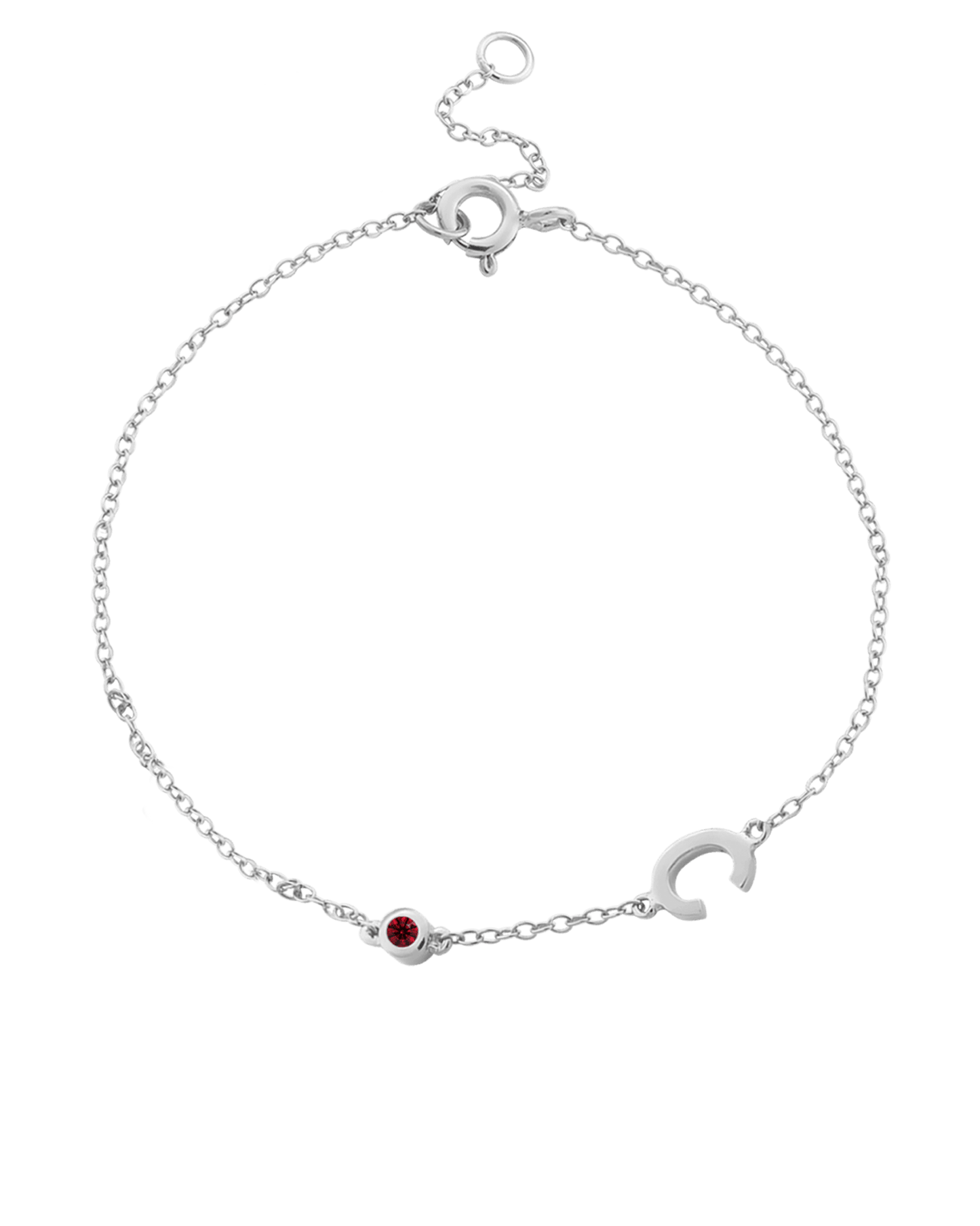 The Initial Birthstone Bracelet - 14K Yellow Gold Bracelets magal-dev