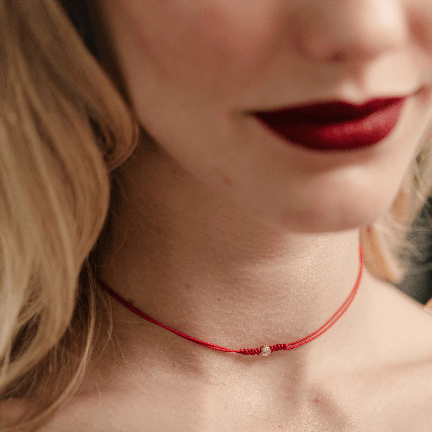 The String of Love Necklace - 14K Rose Gold Necklaces 14K Solid Gold