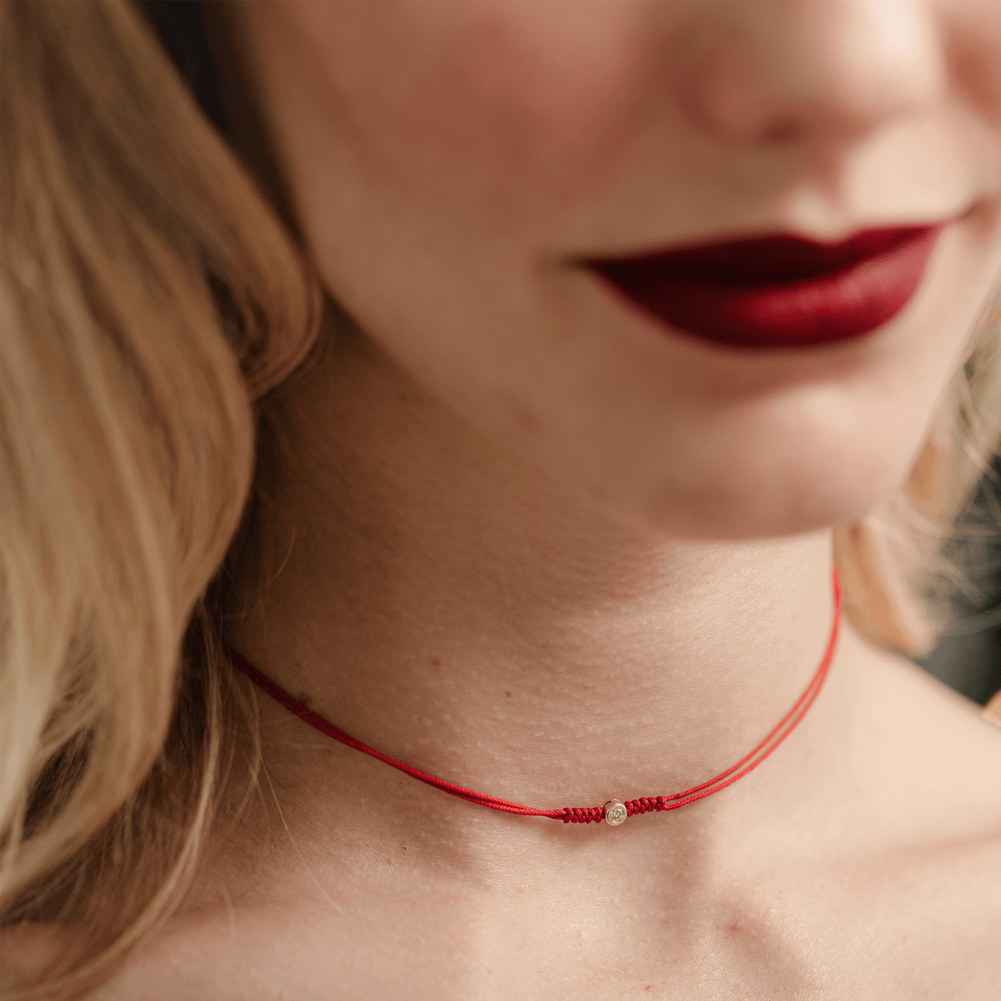 The String of Love Necklace - 14K Rose Gold Necklaces 14K Solid Gold