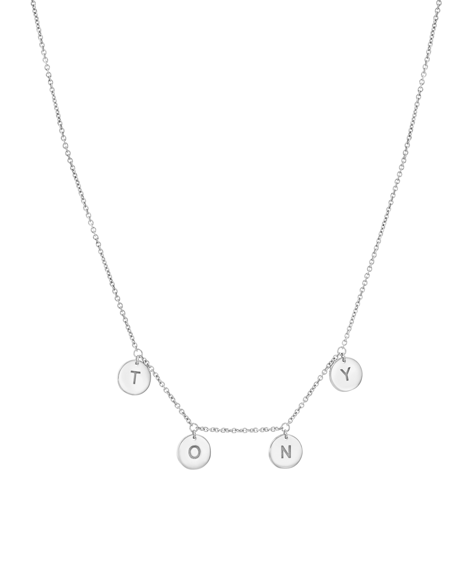 Tiny Letter Pendant Necklace - 18K Gold Vermeil Necklaces magal-dev