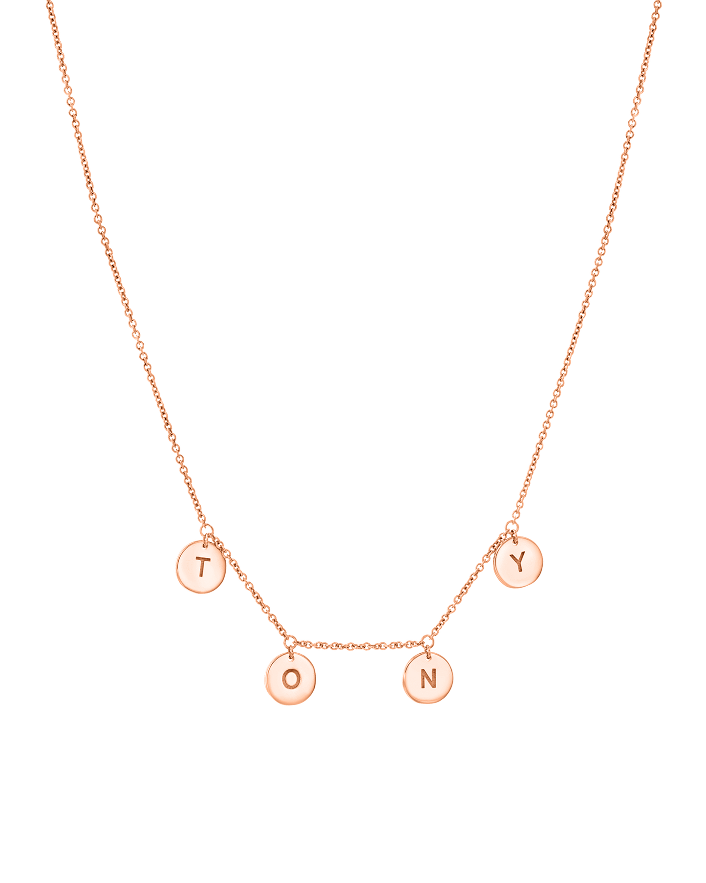 Tiny Letter Pendant Necklace - 18K Gold Vermeil Necklaces magal-dev