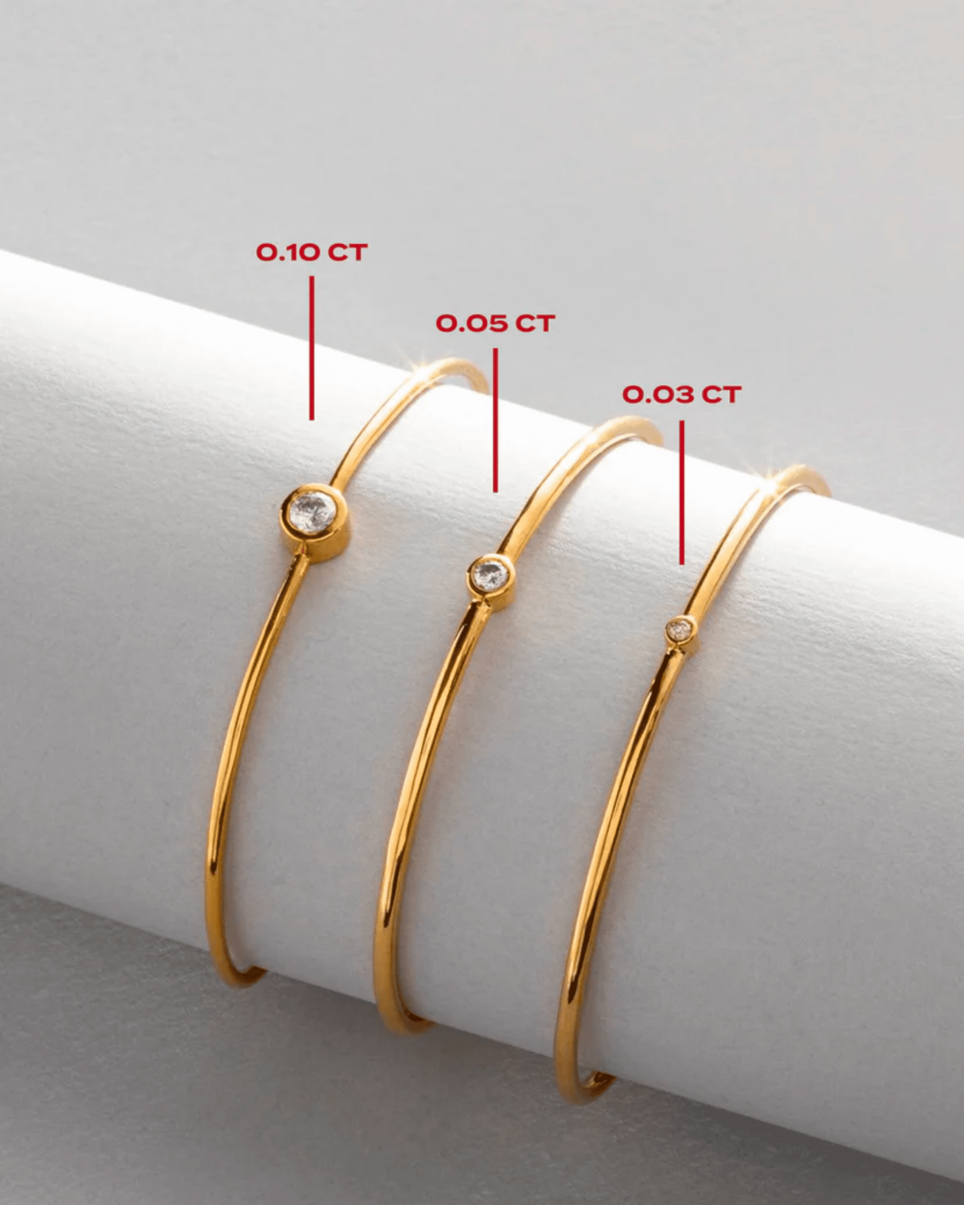 Set of Diamond Cord Bangles - 18K Rose Vermeil Bracelets magal-dev 