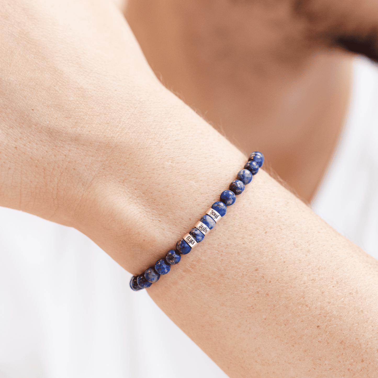 Bracelet de Perles de Lapis-Lazuli Bleu - Argent 925 Bracelets magal-dev 