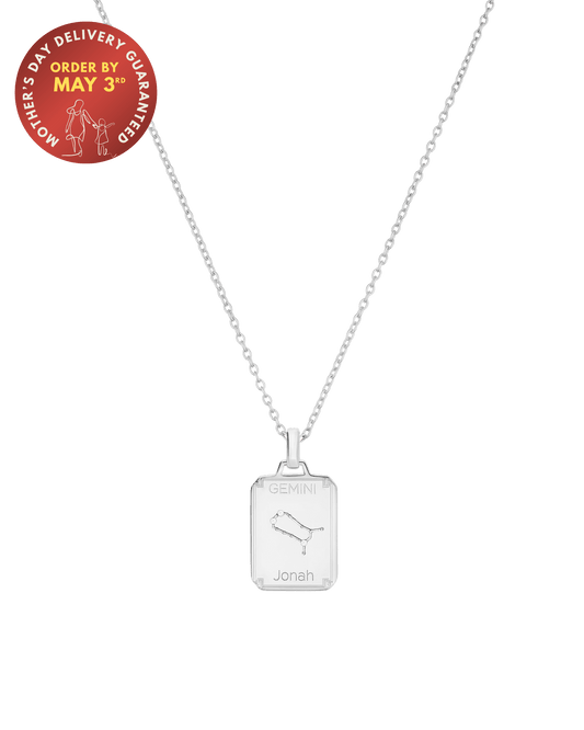 The Constellation Name Plate Necklace - 925 Sterling Silver Necklaces magal-dev 