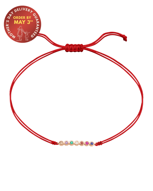 The Birthstones Bar Bracelet - 14K Rose Gold Bracelet 14K Solid Gold 