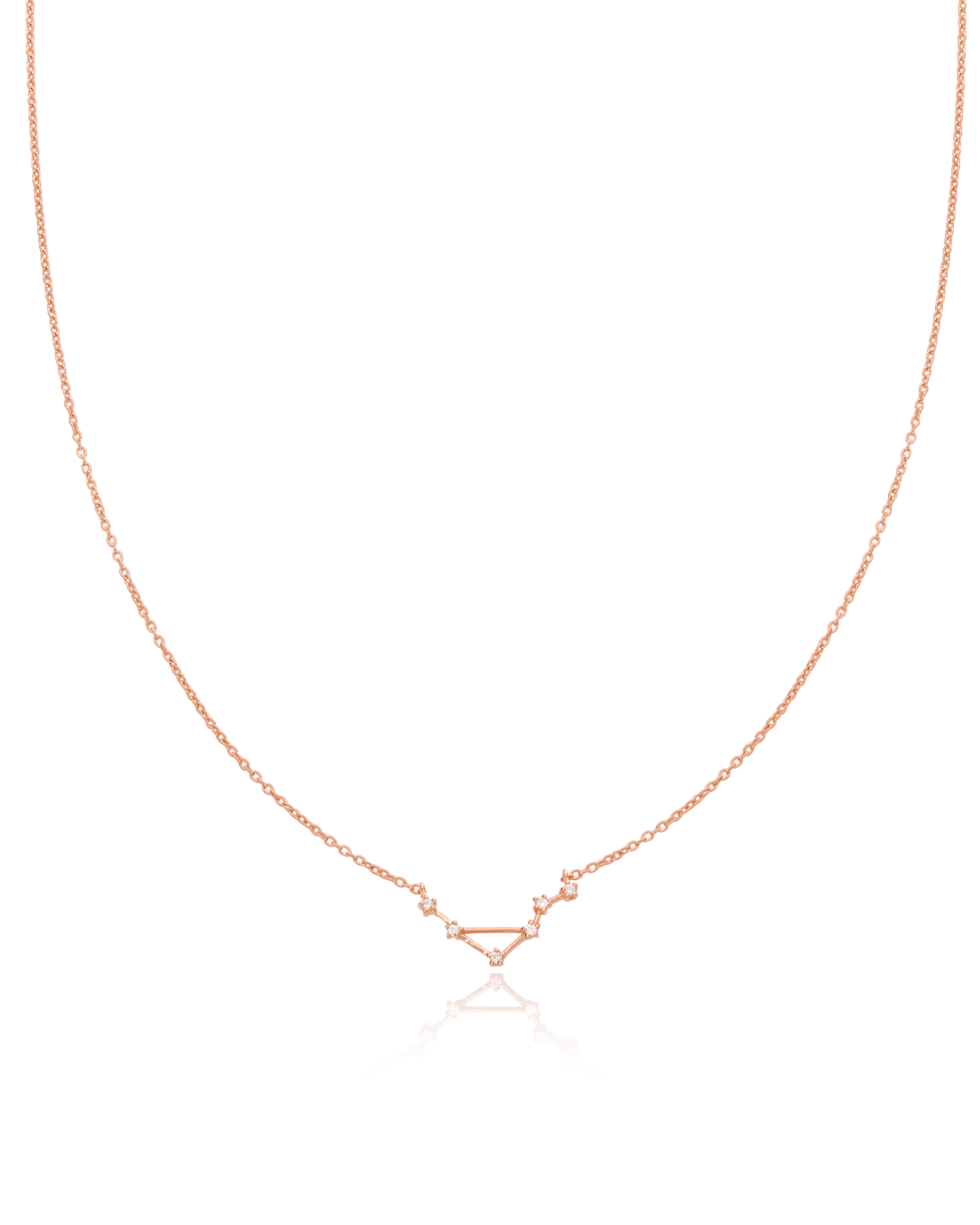 Collier Constellation avec diamants - Or Rose Plaqué 18 carats Necklaces magal-dev 