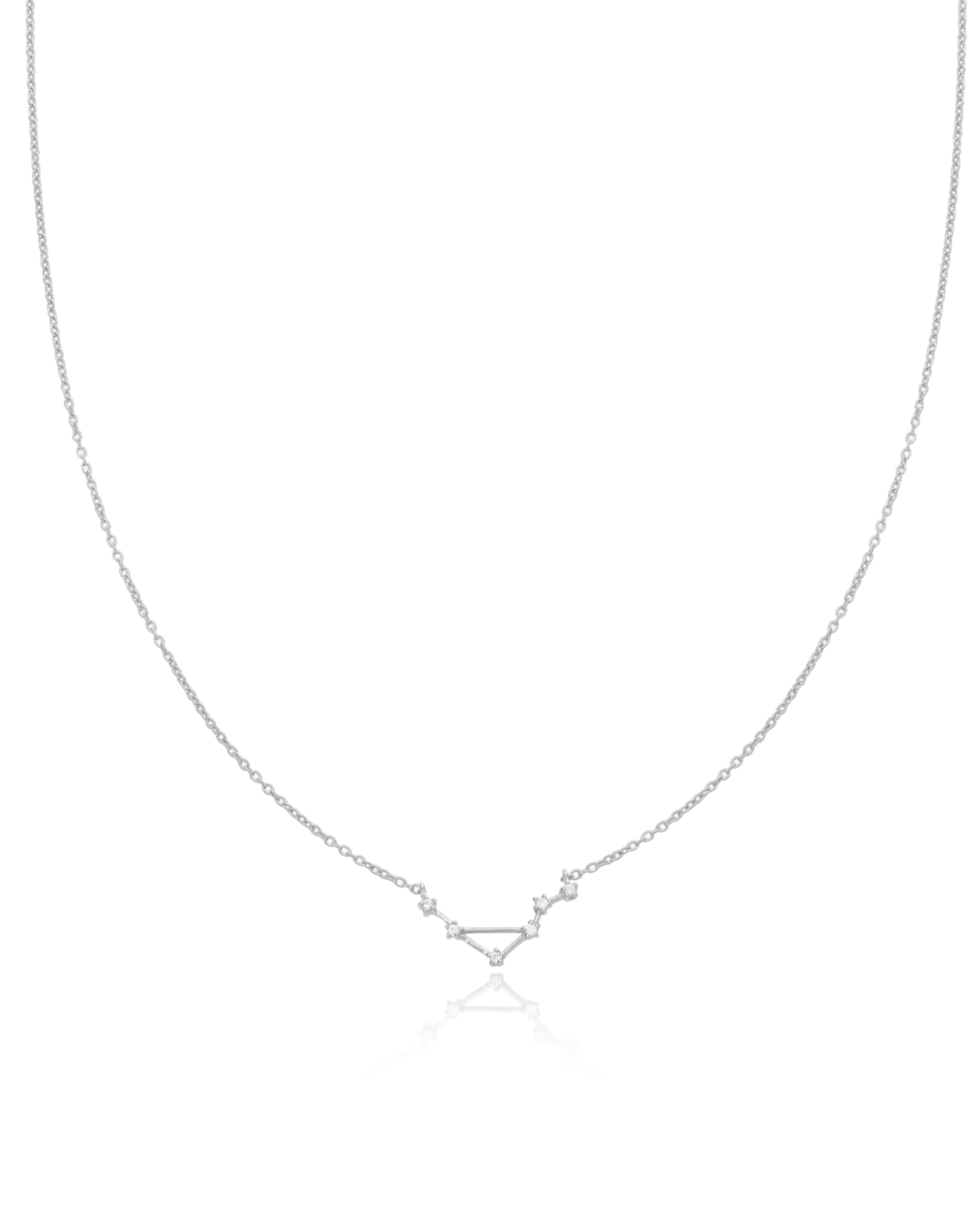 Single Constellation Necklace - 925 Sterling Silver Necklaces magal-dev Aquarius (January 20 – February 18) 16" 