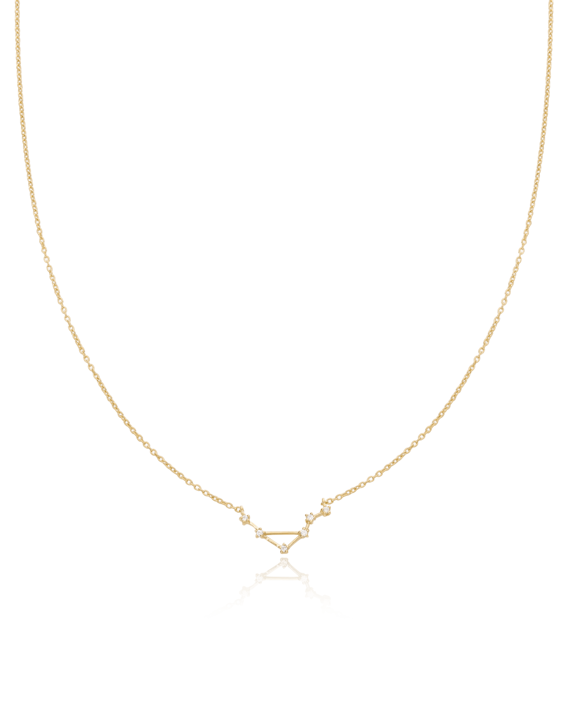 Single Constellation Necklace with Diamonds - 18K Rose Vermeil Necklaces magal-dev 
