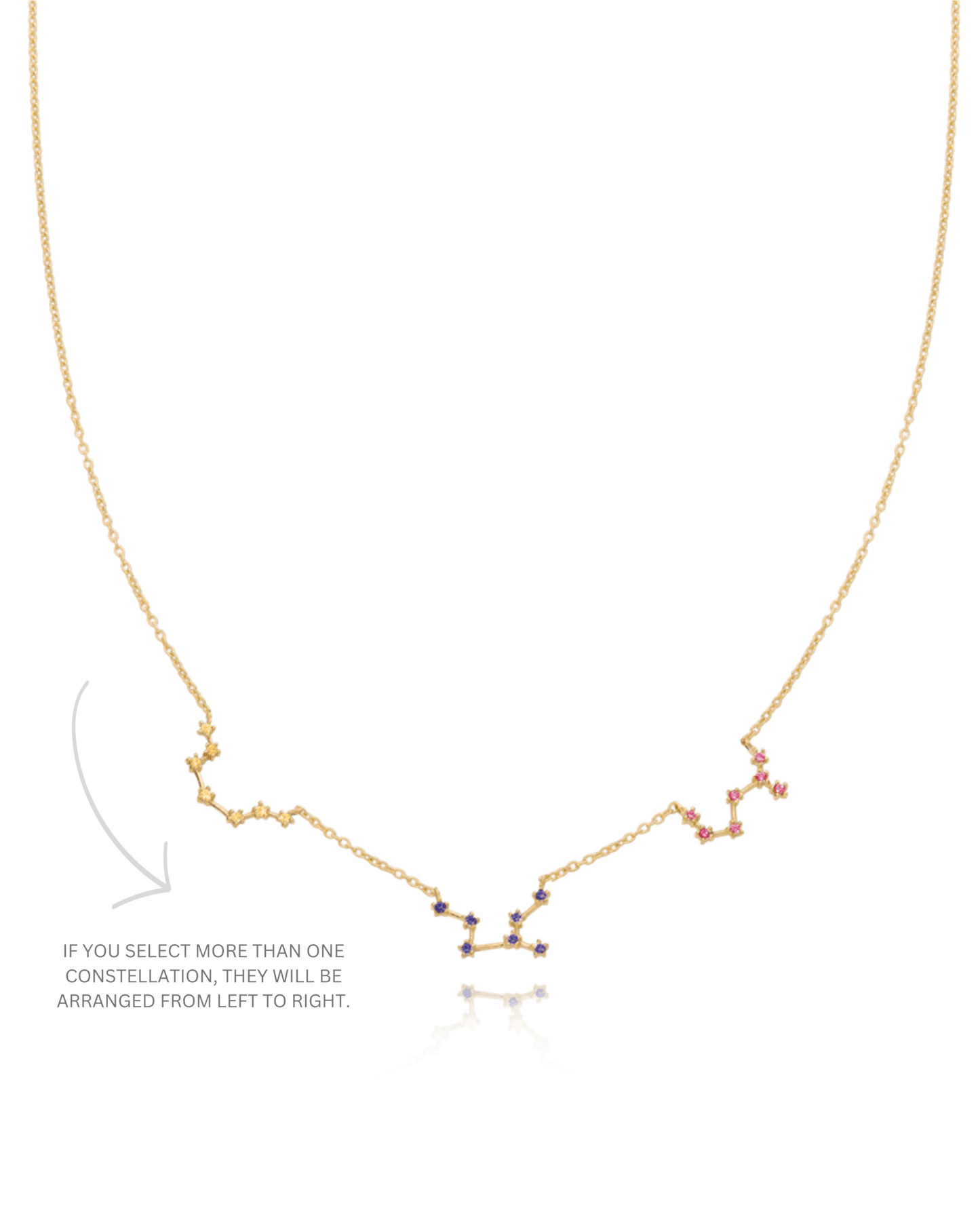 Constellation Birthstone Necklace - 18K Rose Vermeil Necklaces magal-dev 