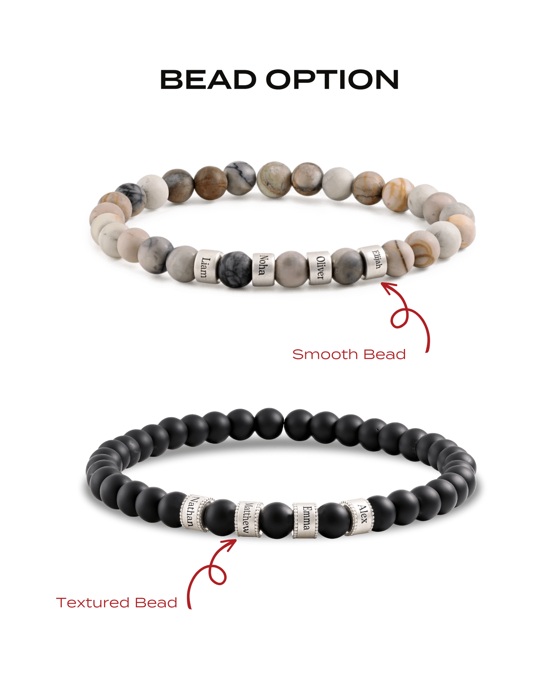 Dad's Legacy Beads Bracelet w/ Picasso Jasper Stones - 18K Gold Vermeil Bracelets magal-dev 