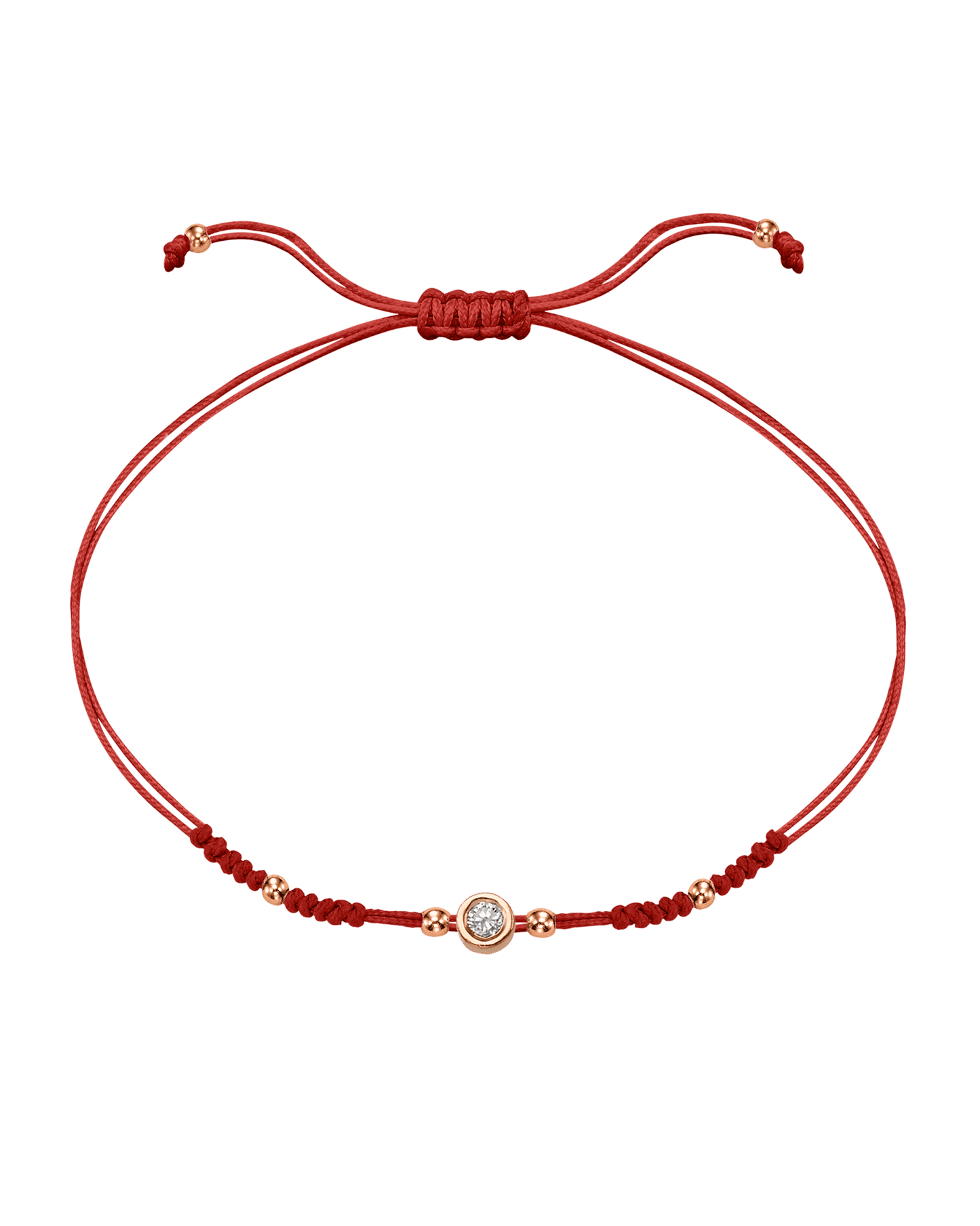 Le String of Love 2022 Edition - Or Rose 14 carats Bracelets 14K Solid Gold Rouge Medium: 0.05 carats 