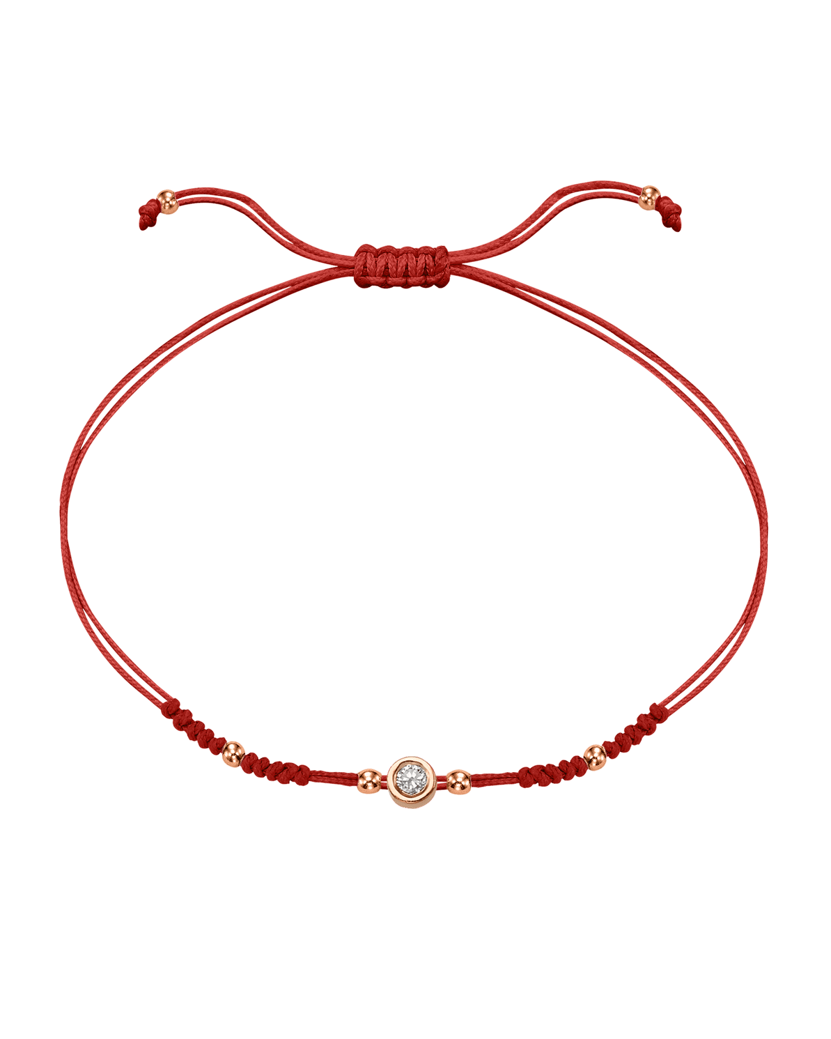 Le String of Love 2022 Edition - Or Rose 14 carats Bracelets 14K Solid Gold Rouge Medium: 0.05 carats 