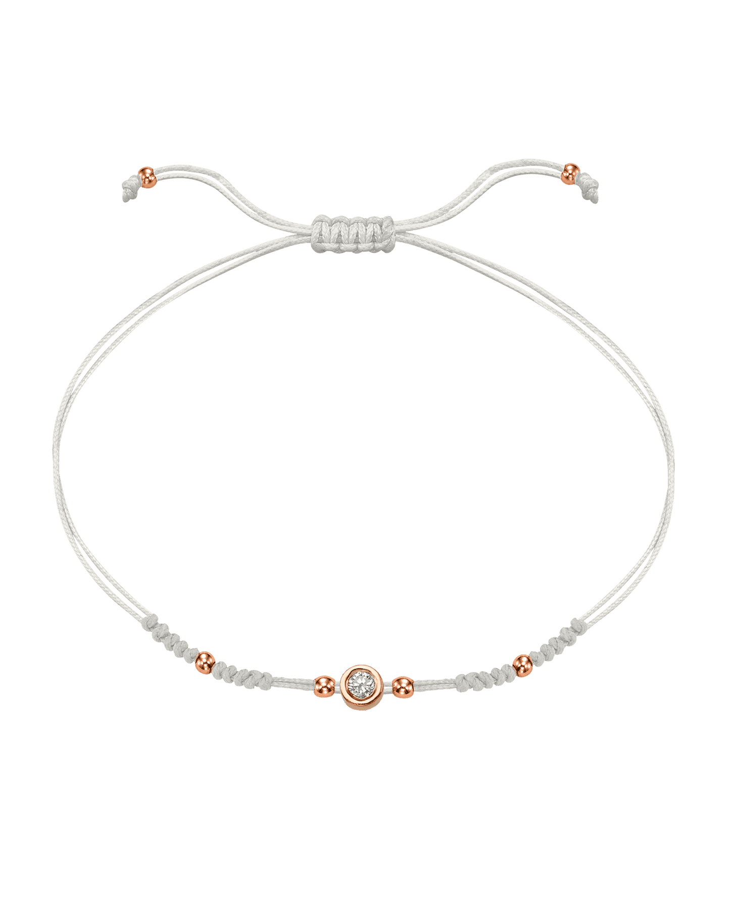 Le String of Love 2022 Edition - Or Rose 14 carats Bracelets 14K Solid Gold Perle Medium: 0.05 carats 