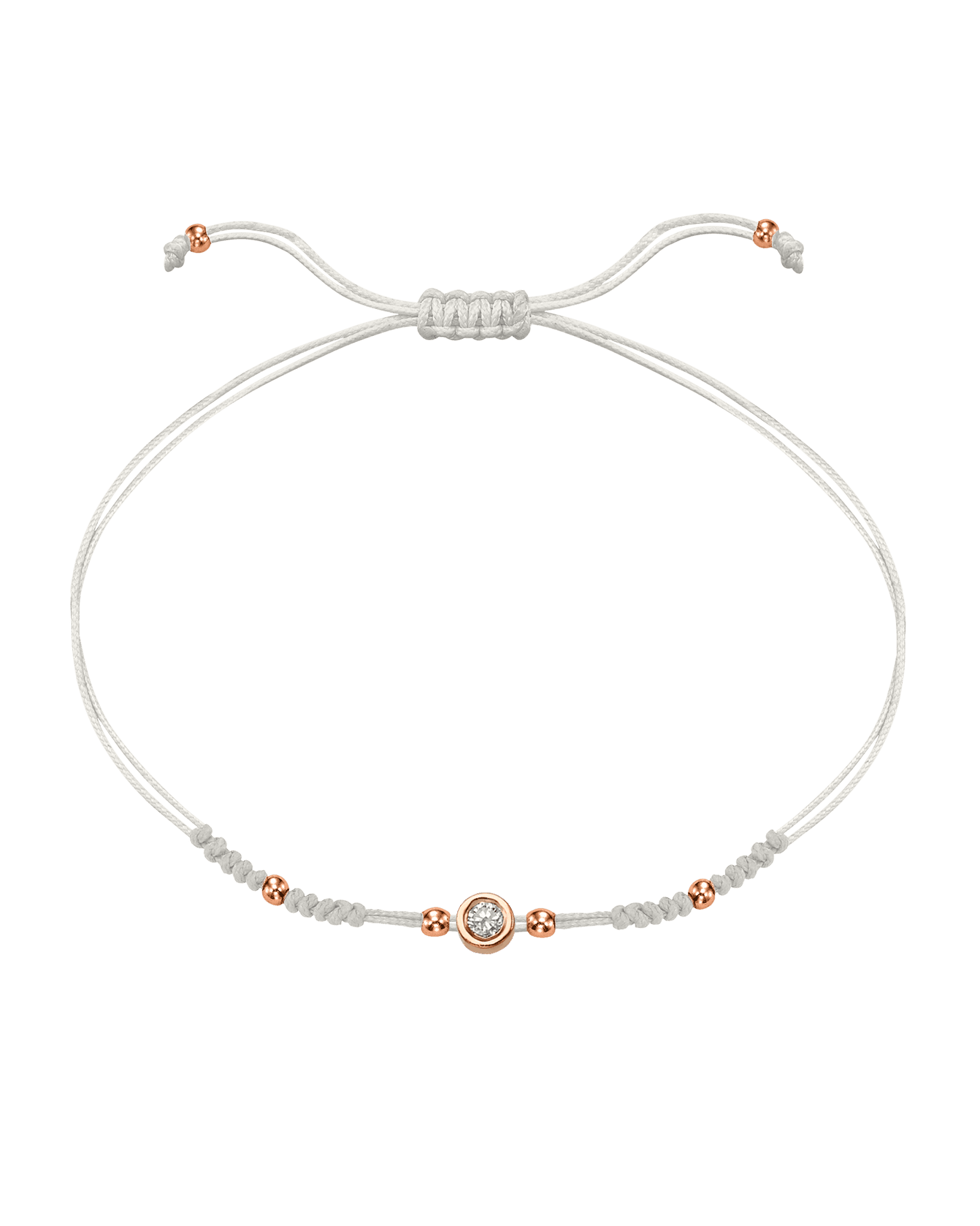 Le String of Love 2022 Edition - Or Rose 14 carats Bracelets 14K Solid Gold Perle Medium: 0.05 carats 