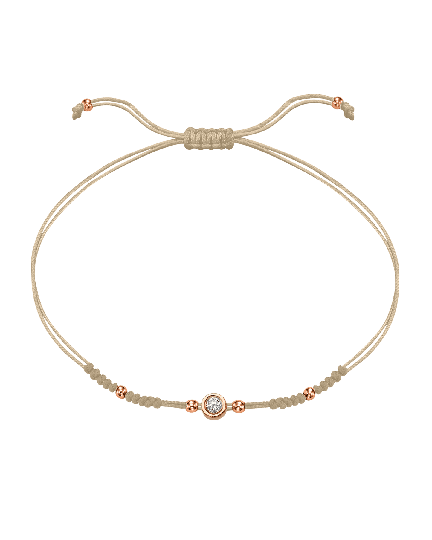 Le String of Love 2022 Edition - Or Rose 14 carats Bracelets 14K Solid Gold Beige Medium: 0.05 carats 