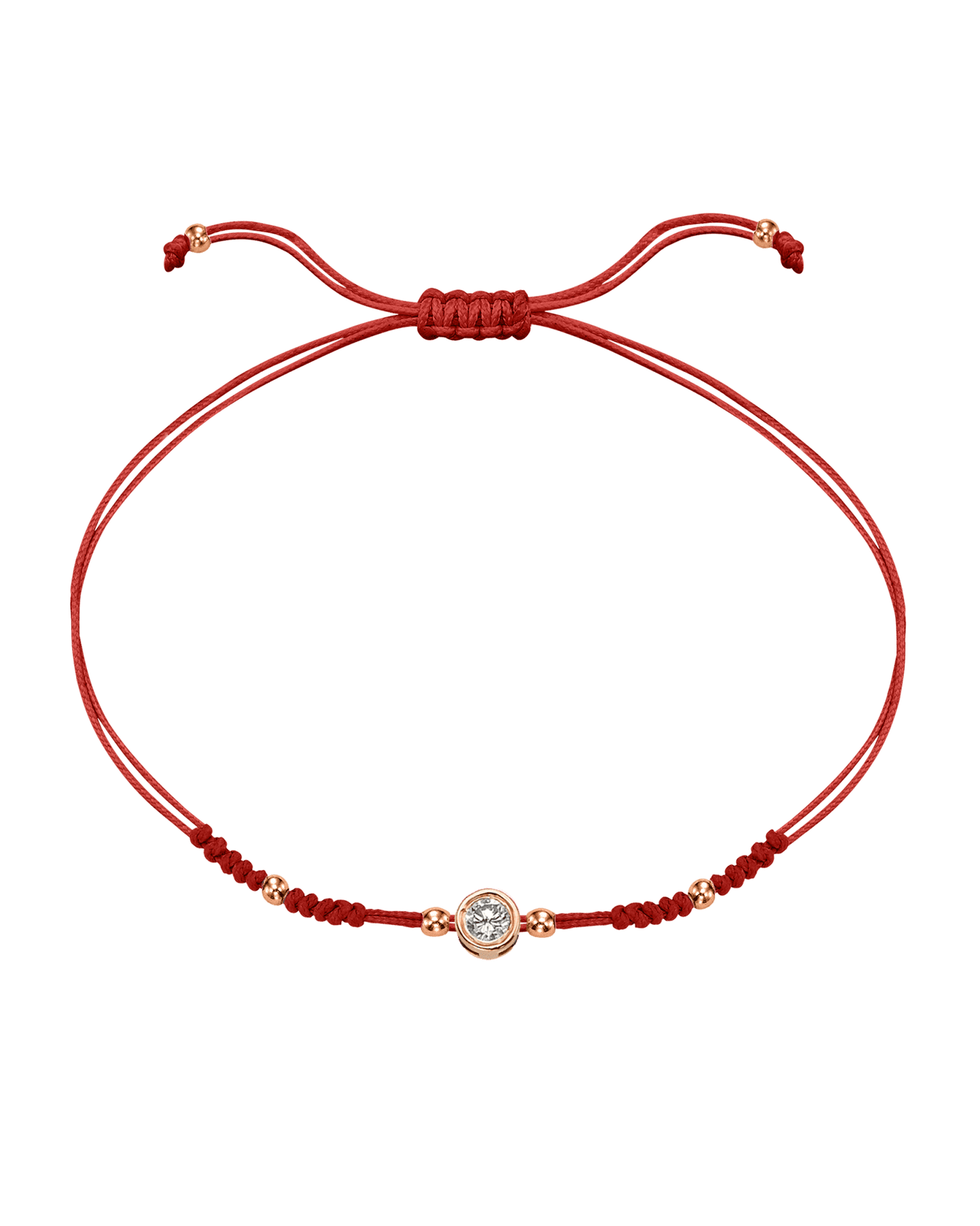 Le String of Love 2022 Edition - Or Rose 14 carats Bracelets 14K Solid Gold Rouge Large: 0.10 carats 