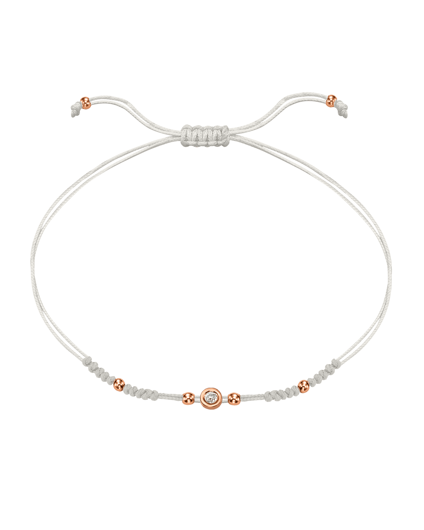 Le String of Love 2022 Edition - Or Rose 14 carats Bracelets 14K Solid Gold Perle Small: 0.03 carats 