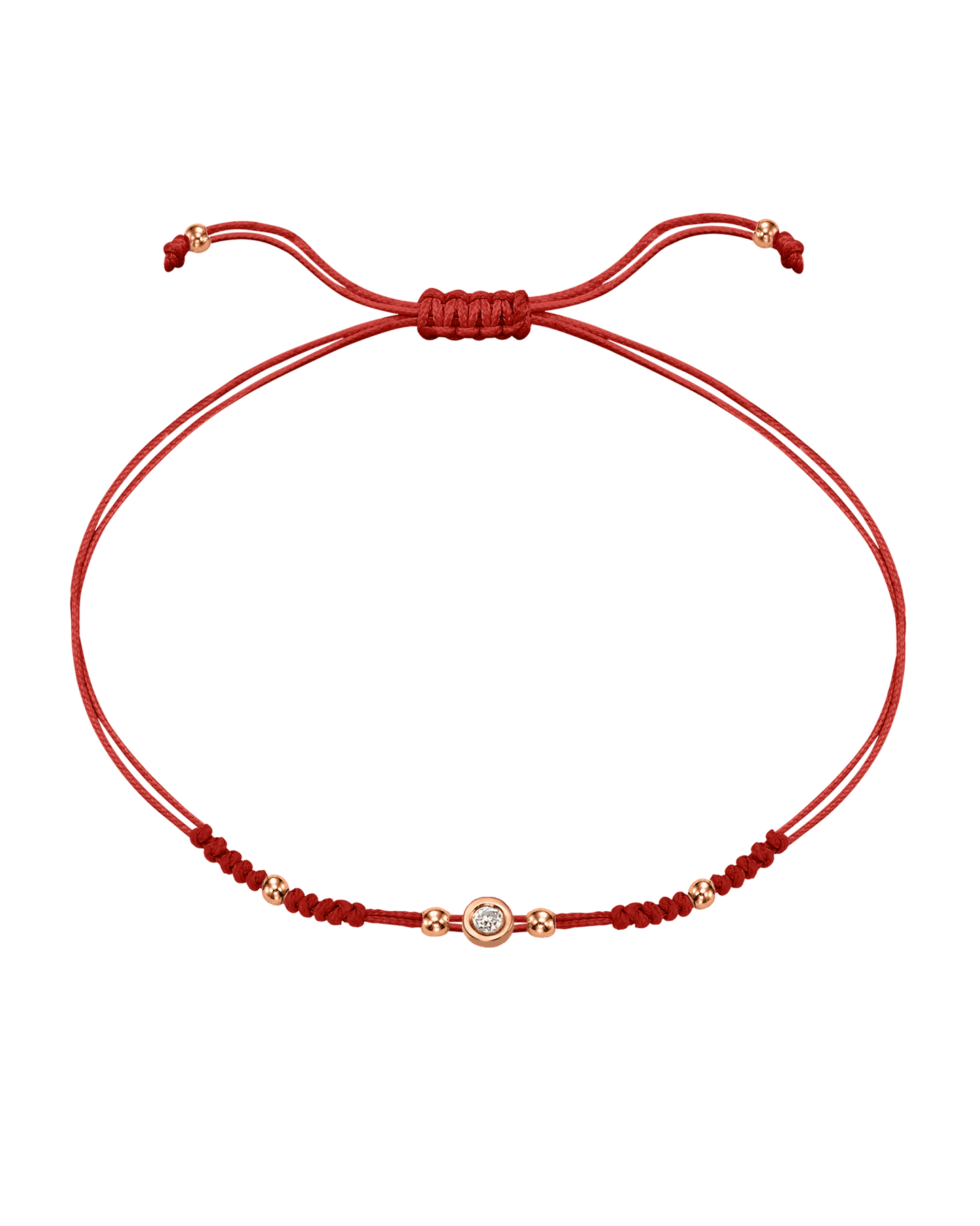 Le String of Love 2022 Edition - Or Rose 14 carats Bracelets 14K Solid Gold Rouge Small: 0.03 carats 