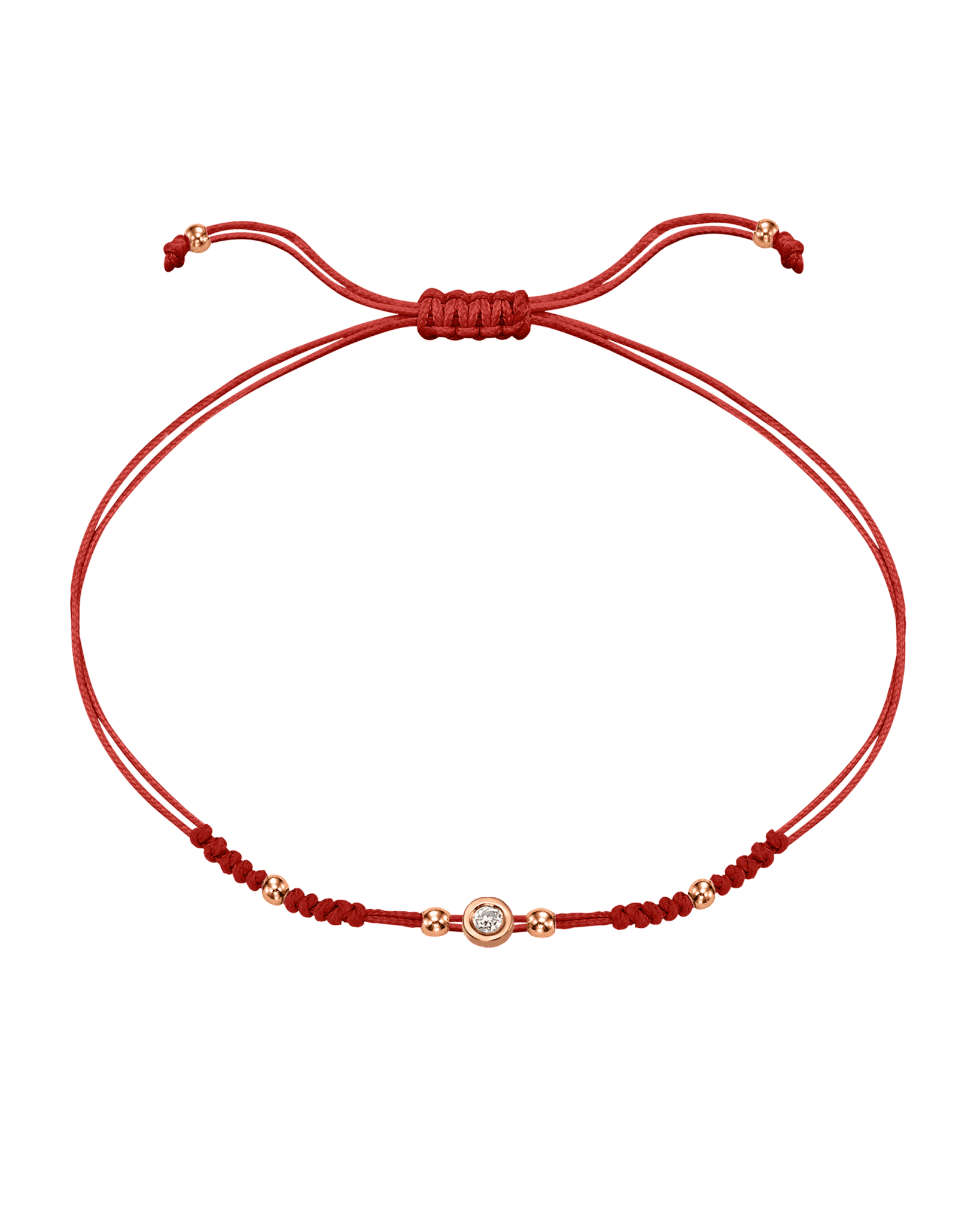 Le String of Love 2022 Edition - Or Rose 14 carats Bracelets 14K Solid Gold Rouge Small: 0.03 carats 