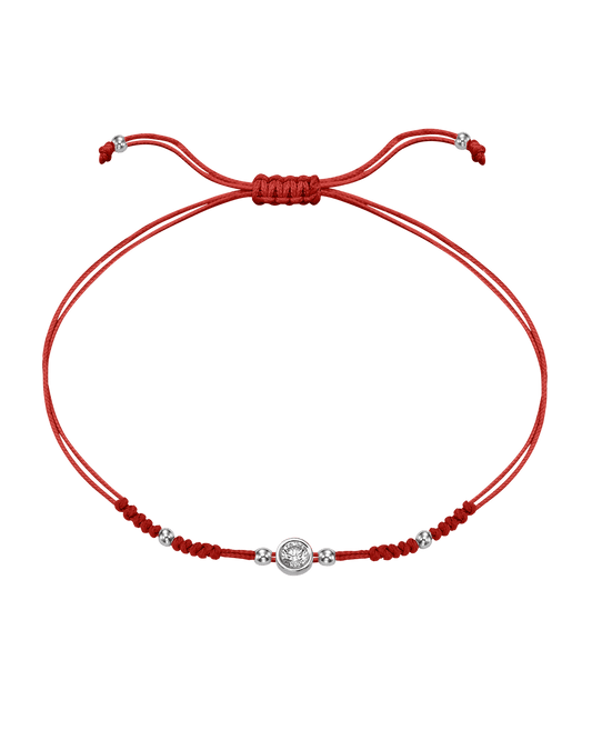 Le String of Love 2022 Edition - Or Blanc 14 carats Bracelets 14K Solid Gold Rouge Large: 0.10 carats 