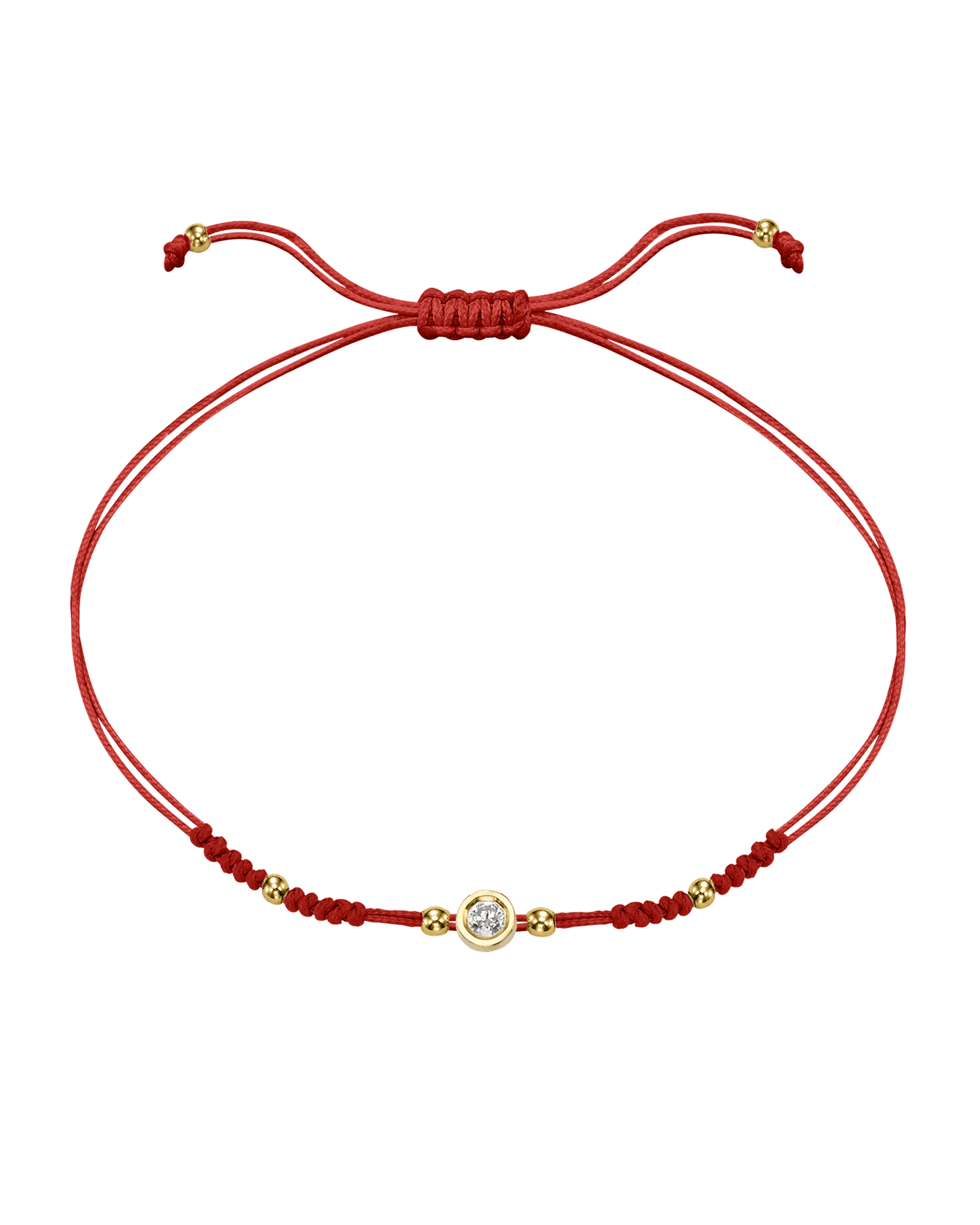 Le String of Love 2022 Edition - Or Jaune 14 carats Bracelets 14K Solid Gold Rouge Medium: 0.05 carats 