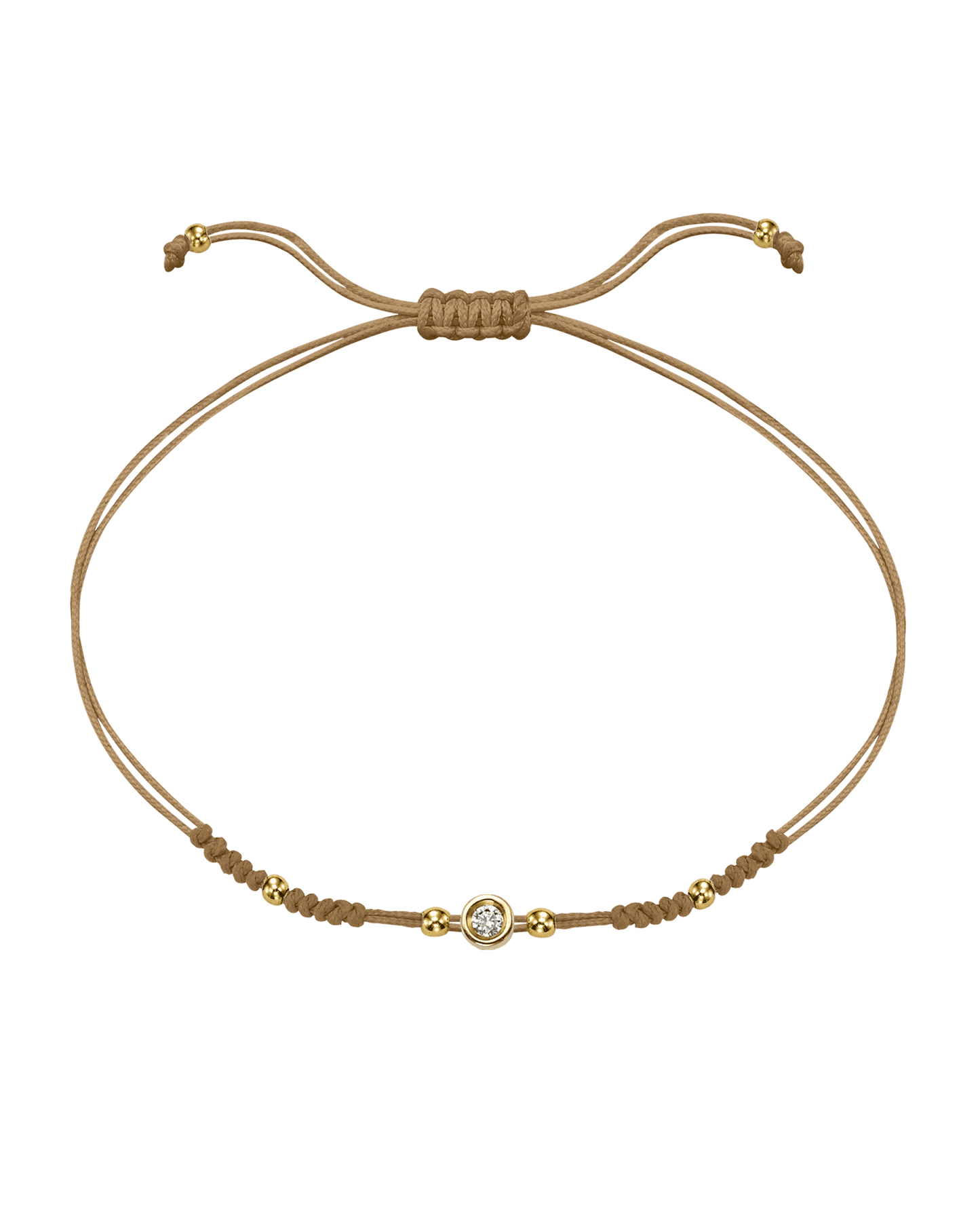 Le String of Love 2022 Edition - Or Jaune 14 carats Bracelets 14K Solid Gold Camel Small: 0.03 carats 