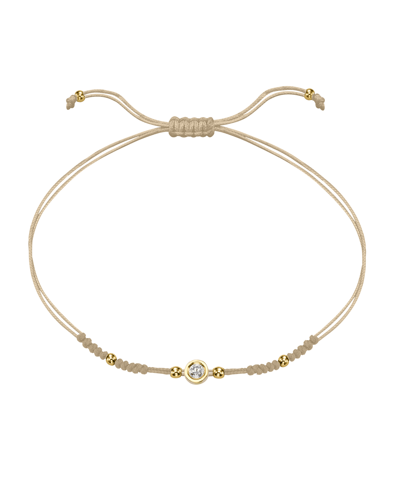 Le String of Love 2022 Edition - Or Jaune 14 carats Bracelets 14K Solid Gold Beige Medium: 0.05 carats 