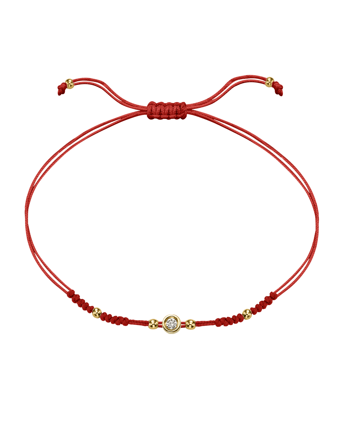 Le String of Love 2022 Edition - Or Jaune 14 carats Bracelets 14K Solid Gold Rouge Small: 0.03 carats 