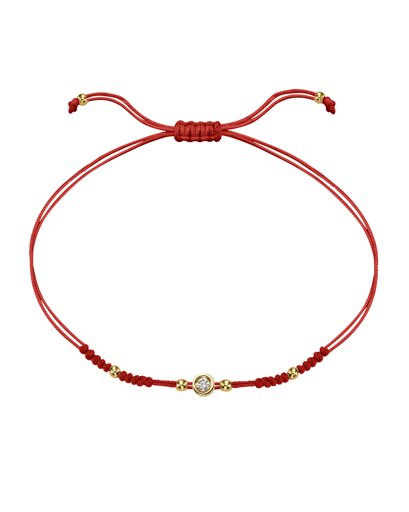 Le String of Love 2022 Edition - Or Jaune 14 carats Bracelets 14K Solid Gold Rouge Small: 0.03 carats 