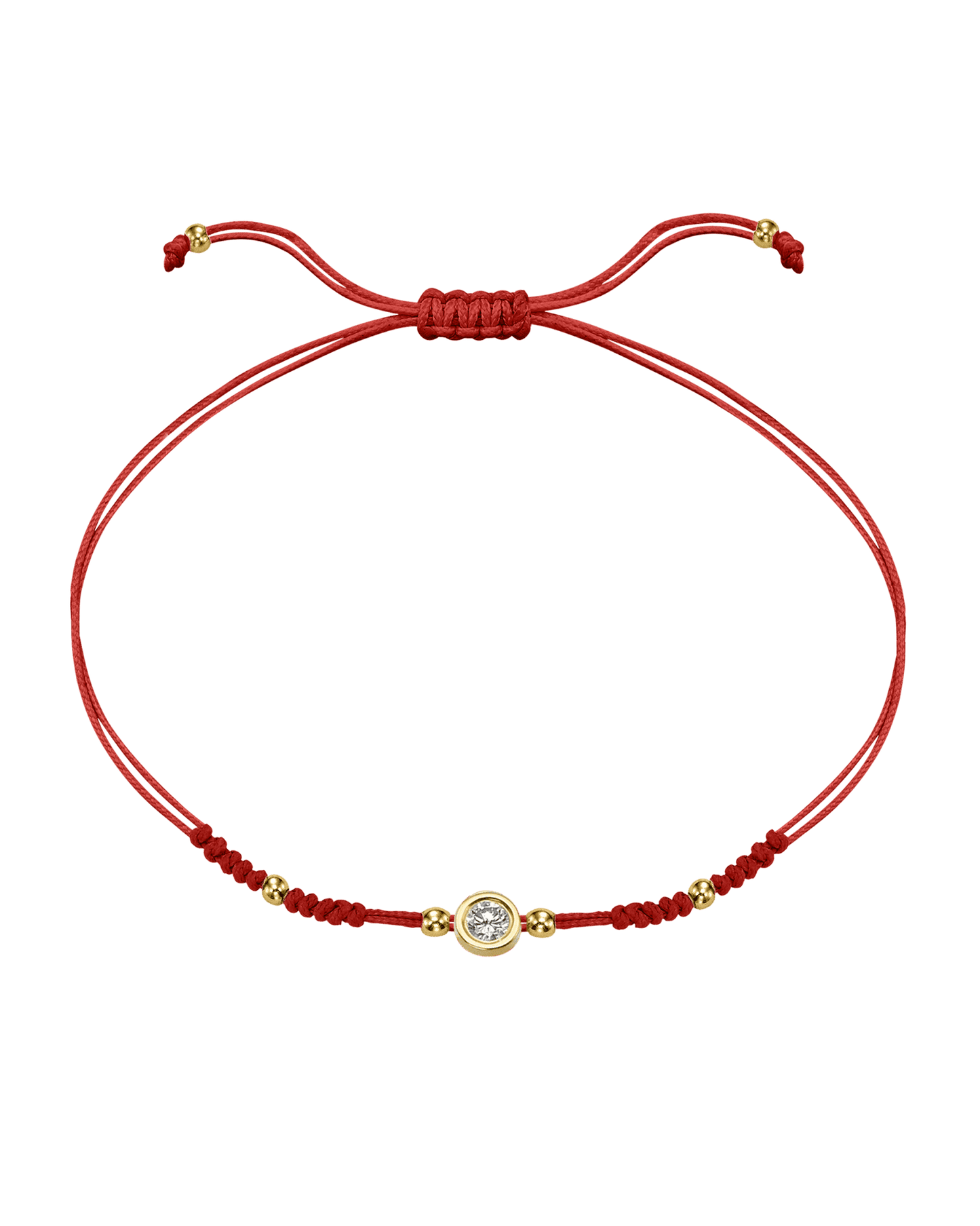 Le String of Love 2022 Edition - Or Jaune 14 carats Bracelets 14K Solid Gold Rouge Large: 0.10 carats 