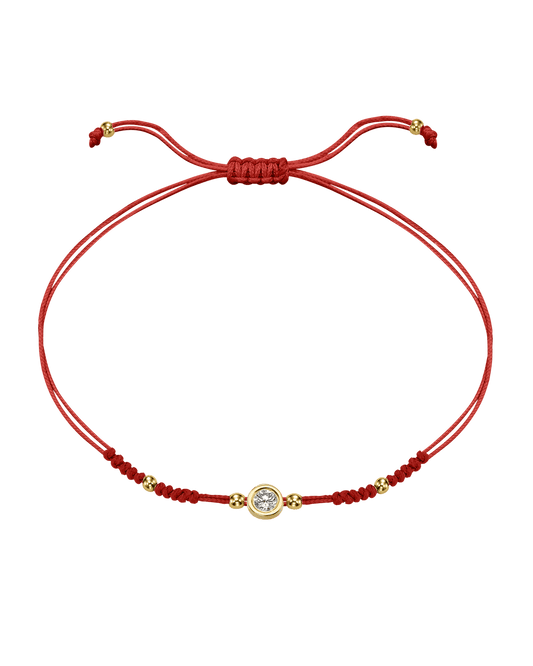 Le String of Love 2022 Edition - Or Jaune 14 carats Bracelets 14K Solid Gold Rouge Large: 0.10 carats 