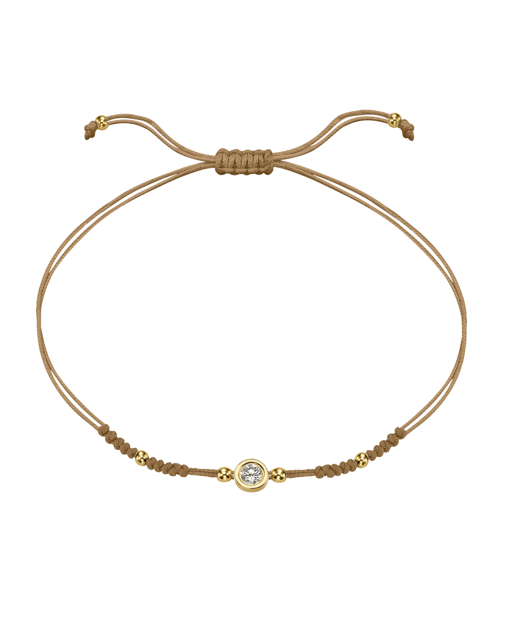 Le String of Love 2022 Edition - Or Jaune 14 carats Bracelets 14K Solid Gold Camel Large: 0.10 carats 