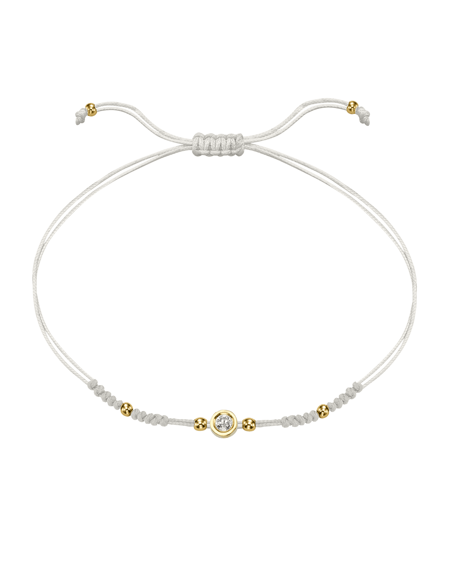 Le String of Love 2022 Edition - Or Jaune 14 carats Bracelets 14K Solid Gold Perle Medium: 0.05 carats 