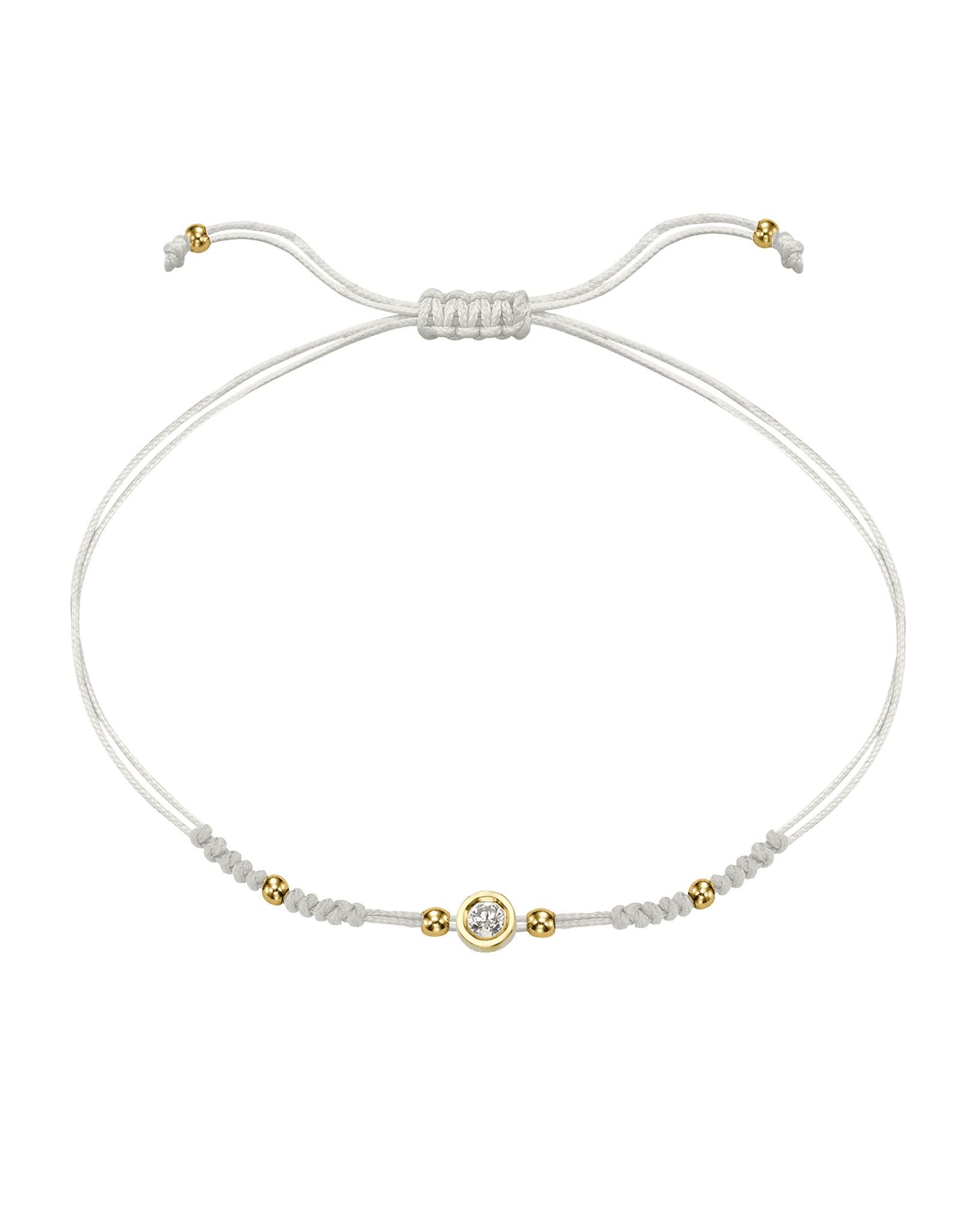 Le String of Love 2022 Edition - Or Jaune 14 carats Bracelets 14K Solid Gold Perle Medium: 0.05 carats 