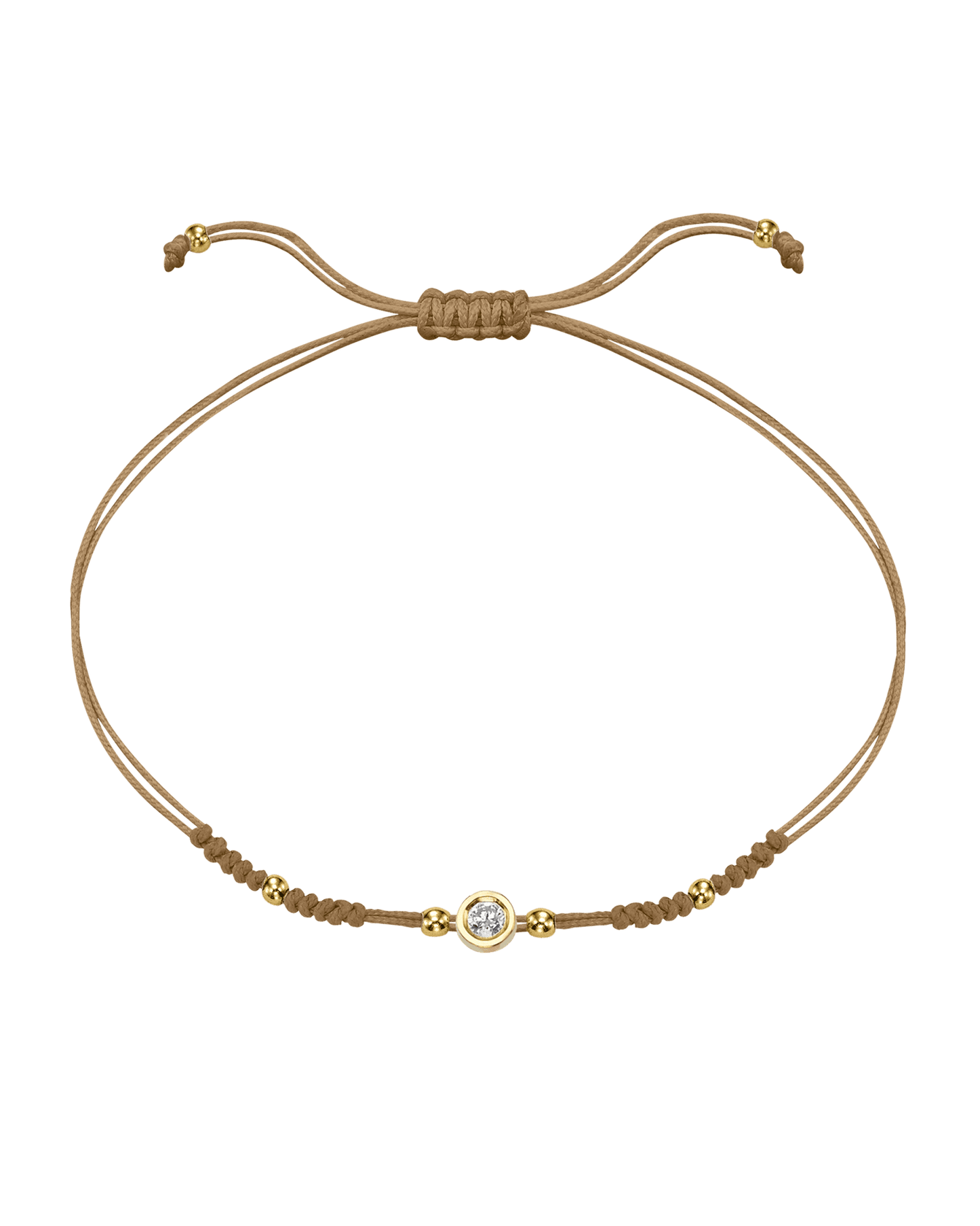 Le String of Love 2022 Edition - Or Jaune 14 carats Bracelets 14K Solid Gold Camel Medium: 0.05 carats 