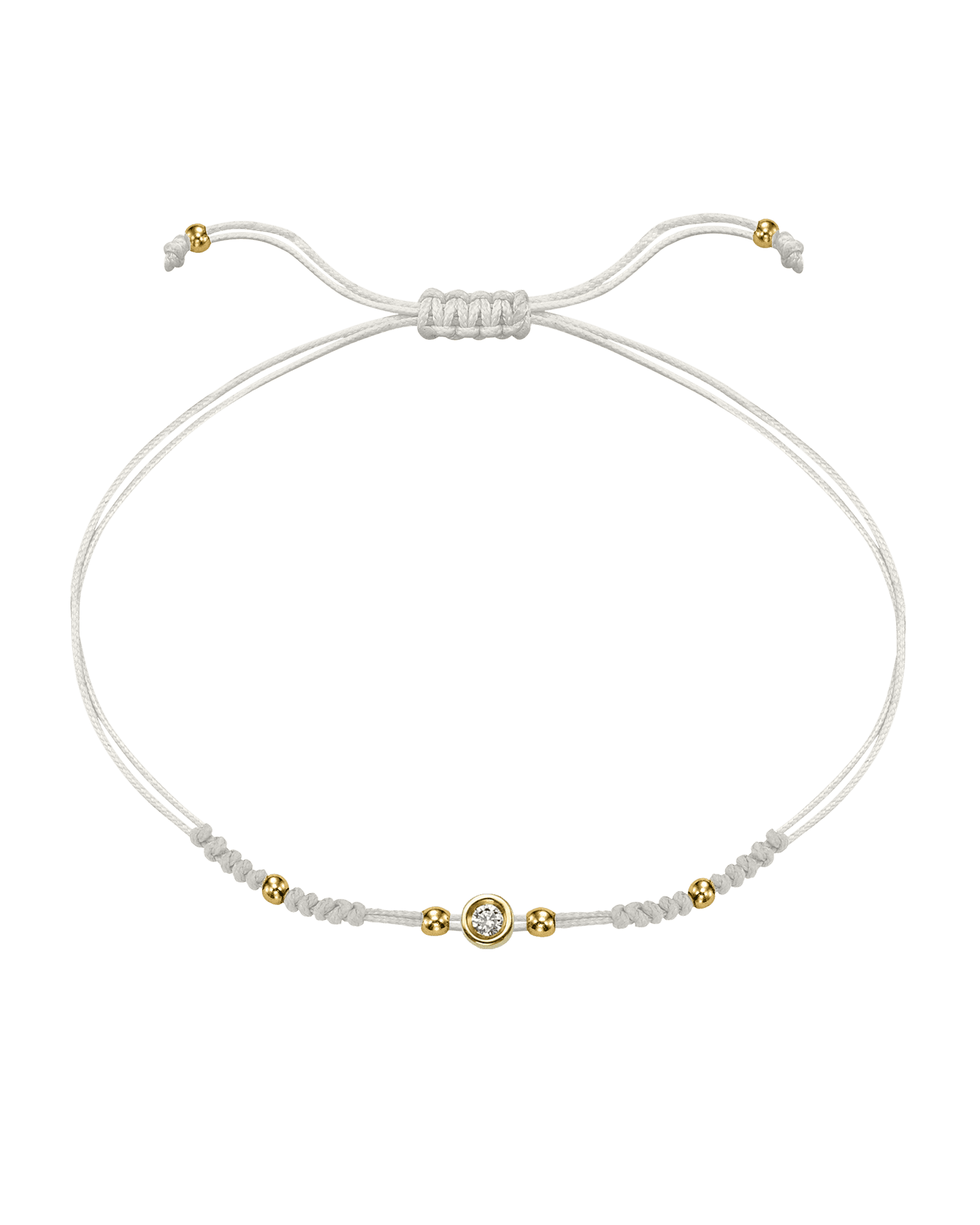 Le String of Love 2022 Edition - Or Jaune 14 carats Bracelets 14K Solid Gold Perle Small: 0.03 carats 