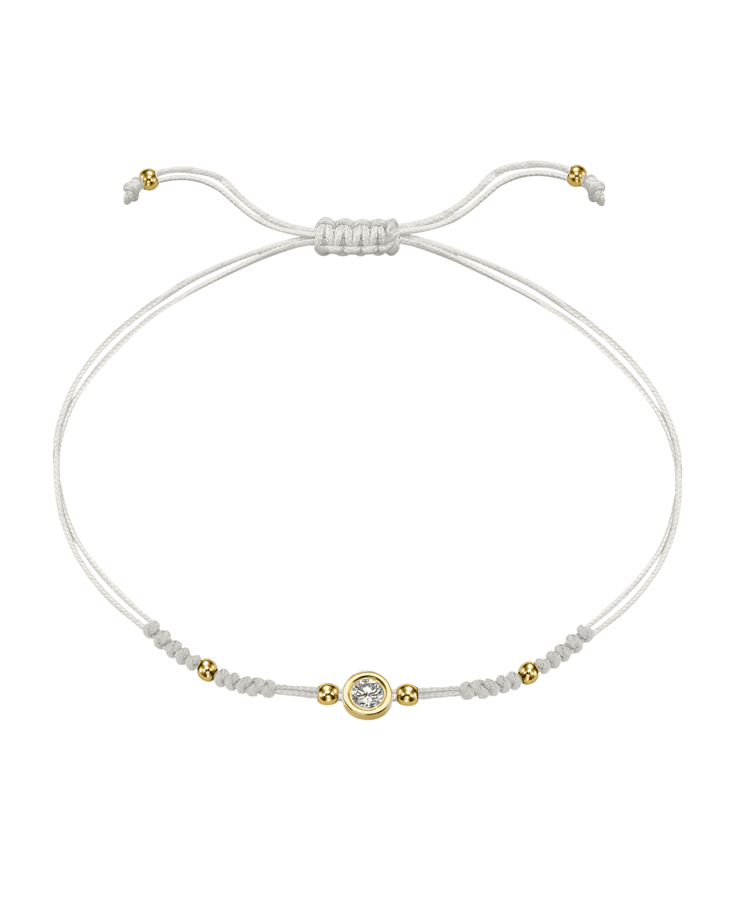 Le String of Love 2022 Edition - Or Jaune 14 carats Bracelets 14K Solid Gold Perle Large: 0.10 carats 