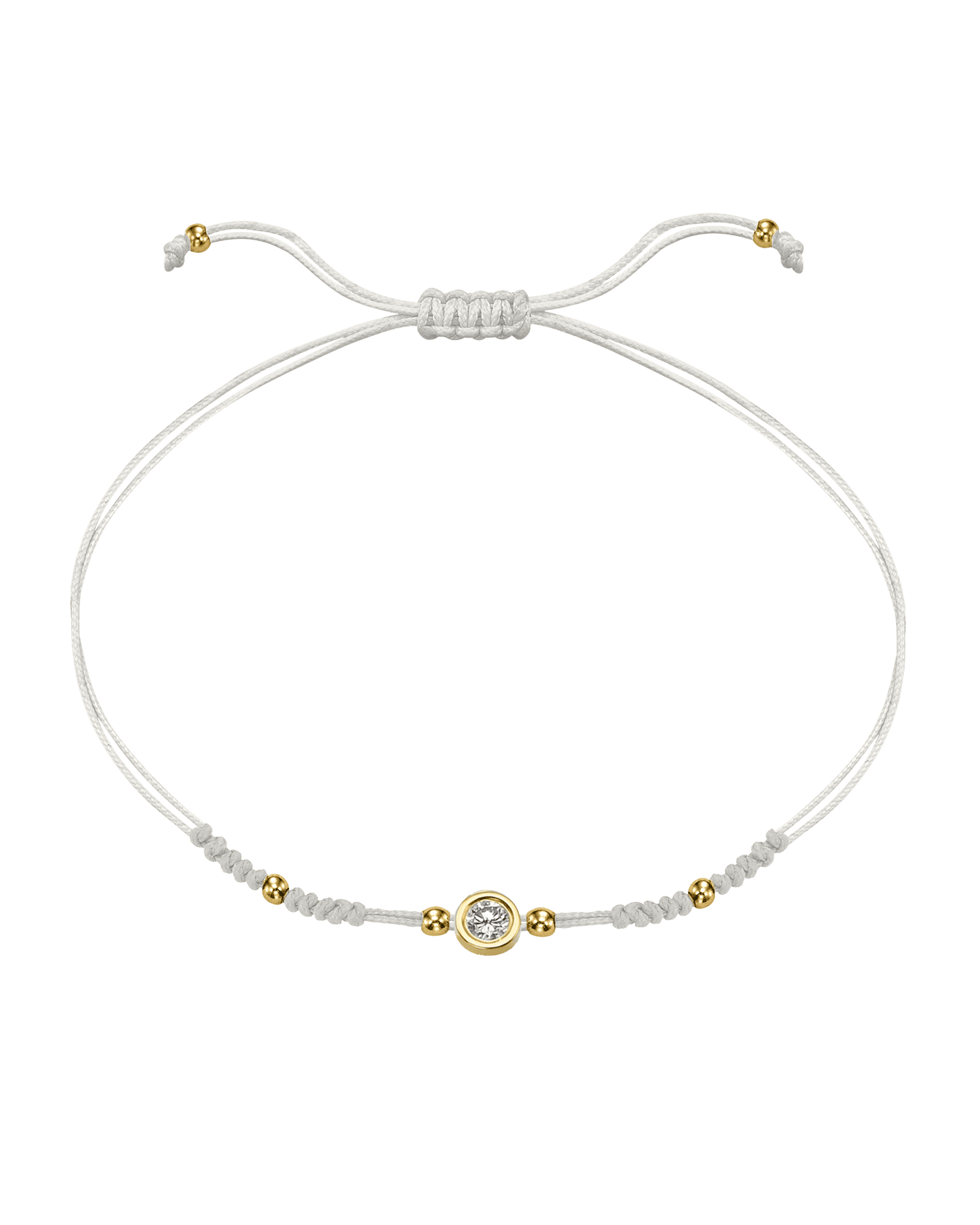 Le String of Love 2022 Edition - Or Jaune 14 carats Bracelets 14K Solid Gold Perle Large: 0.10 carats 