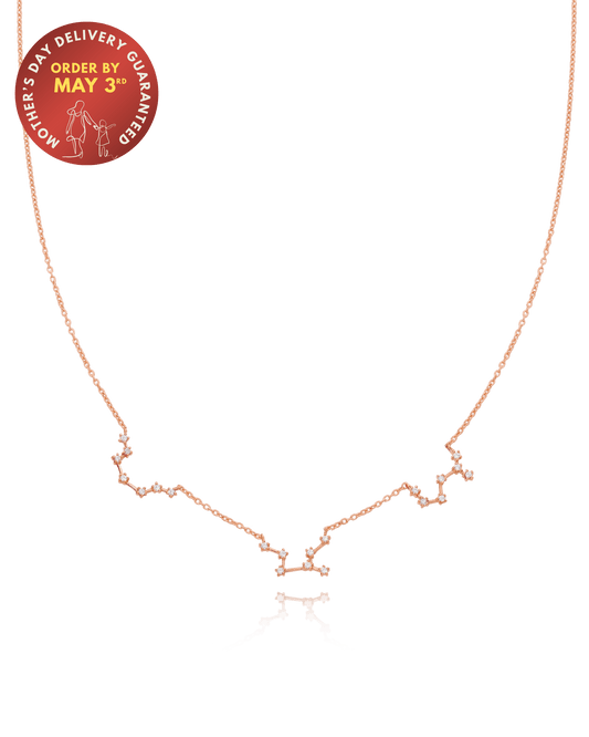 The Constellation Necklace - 18K Rose Vermeil