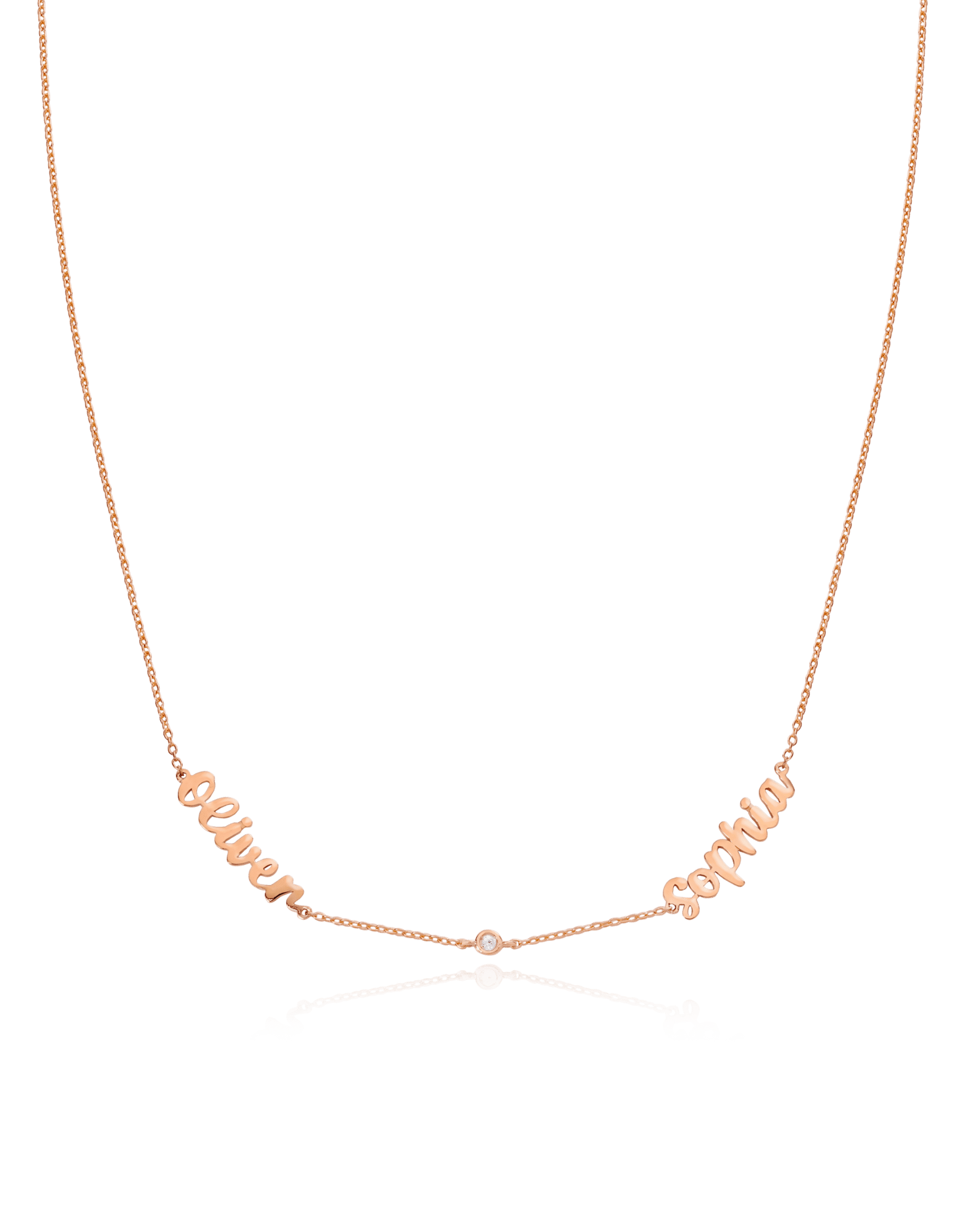 Collier Prénom(s) & Diamants - Or Jaune Plaqué 18 carats Necklaces magal-dev 