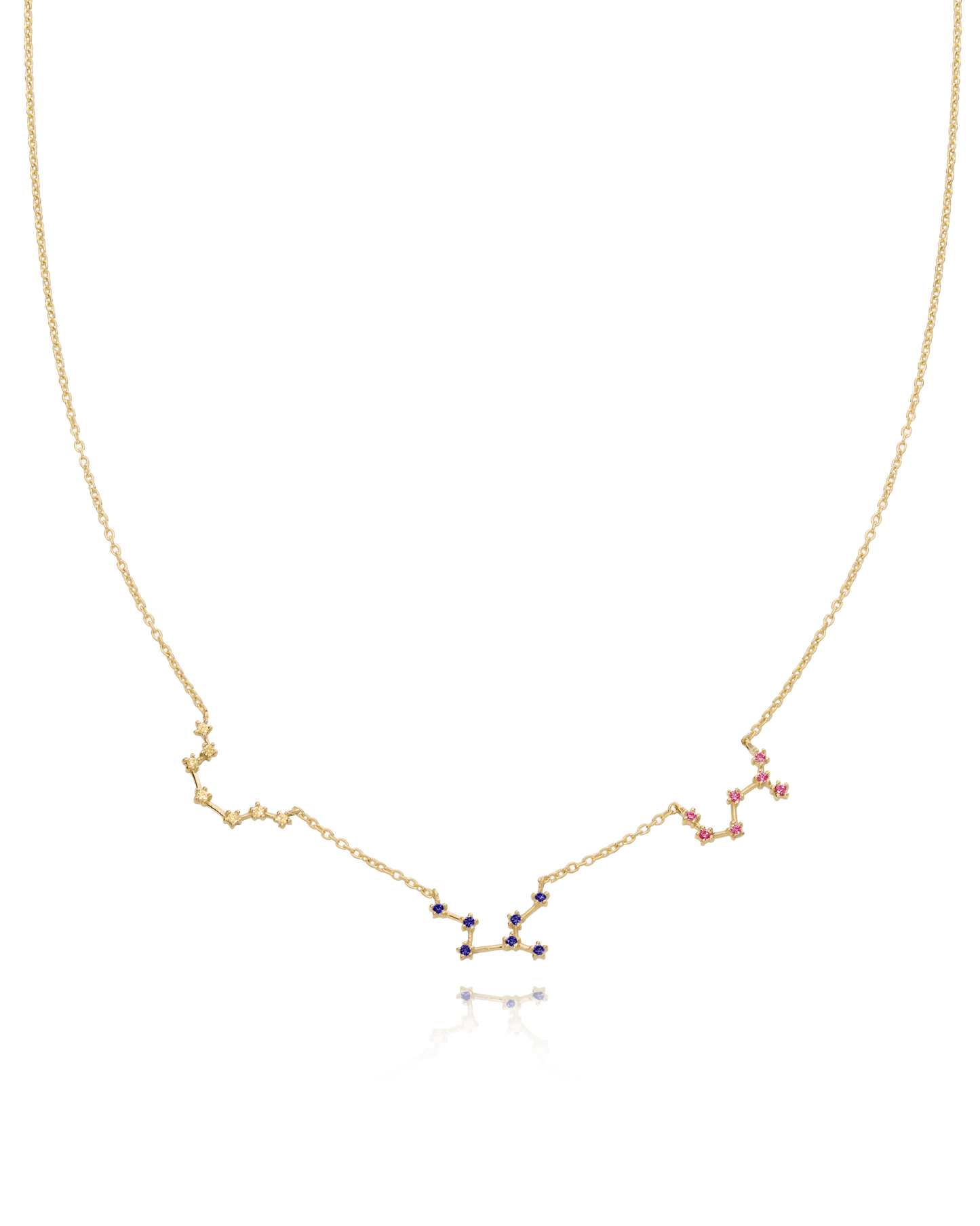 Constellation Birthstone Necklace - 18K Gold Vermeil Necklaces magal-dev 1 Constellation 16" 