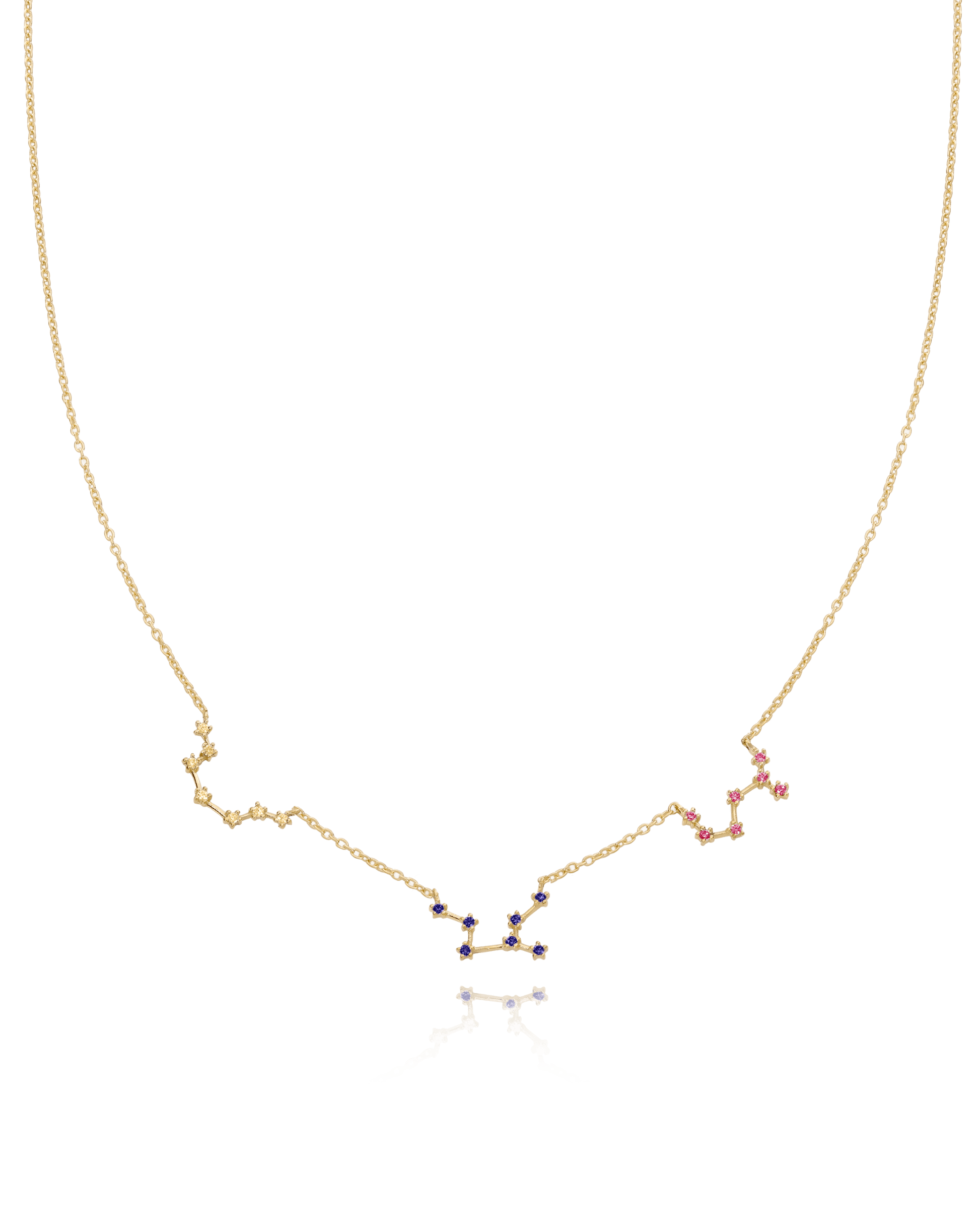 Constellation Birthstone Necklace - 18K Gold Vermeil Necklaces magal-dev 1 Constellation 16" 