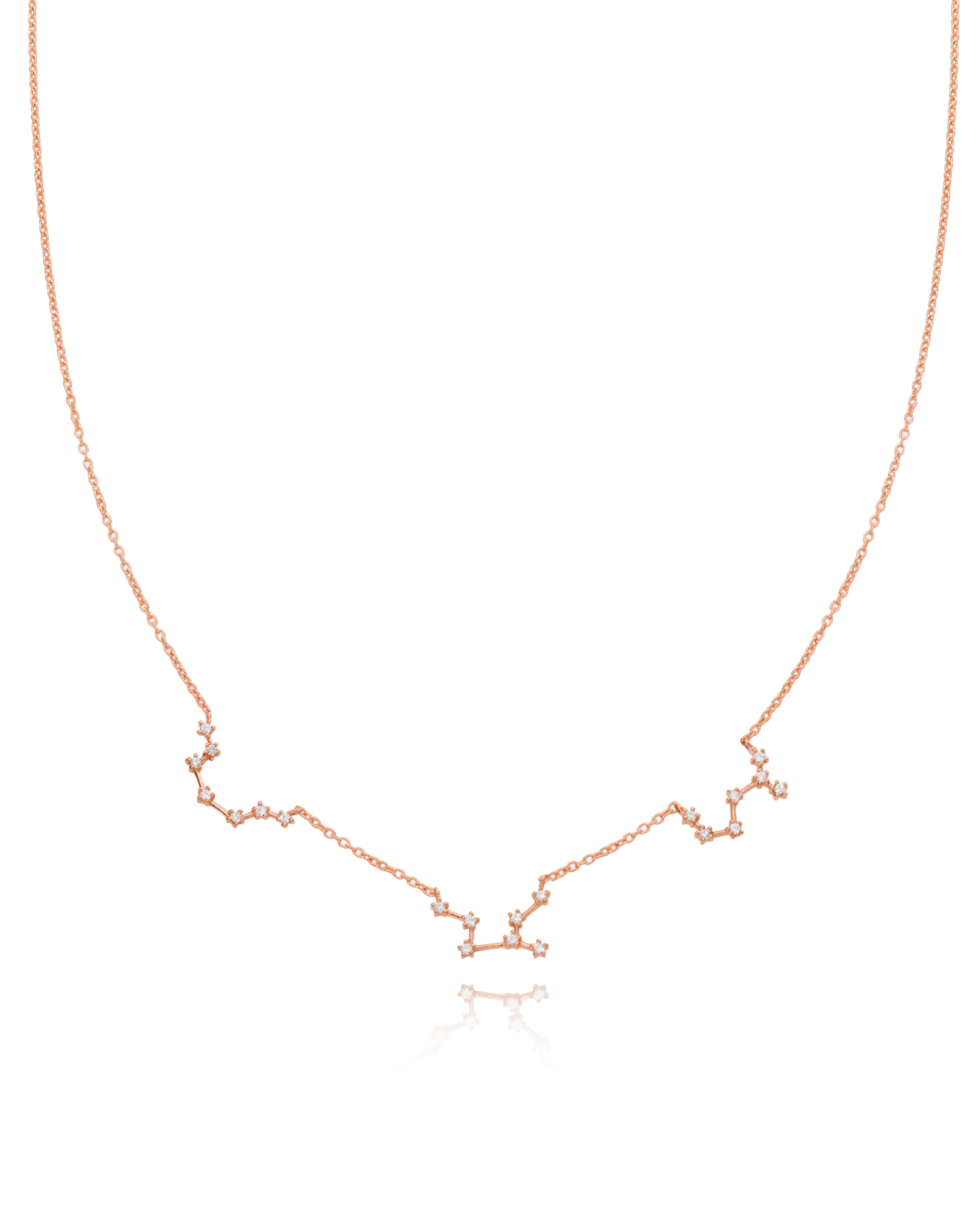 Constellation Necklace with Diamonds - 18K Rose Vermeil Necklaces magal-dev 1 Constellation 16" 