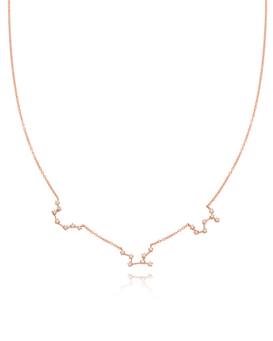 Collier Constellation avec diamants - Or Rose Plaqué 18 carats Necklaces magal-dev 1 Constellation 40cm 