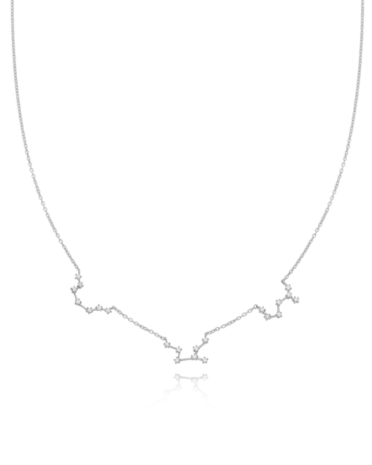 Constellation Necklace with Diamonds - 925 Sterling Silver Necklaces magal-dev 1 Constellation 16" 