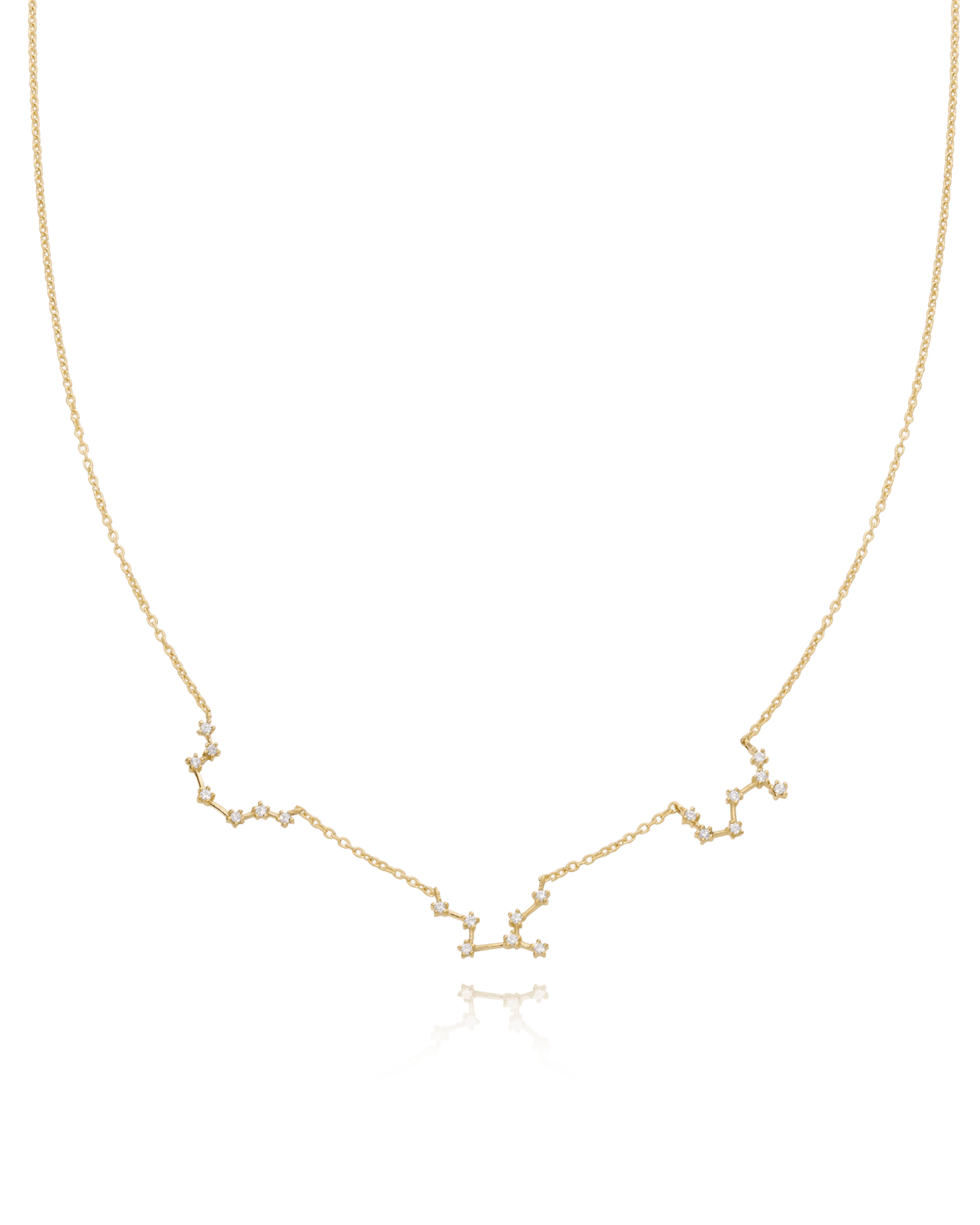 Collier Constellation avec diamants - Or Rose Plaqué 18 carats Necklaces magal-dev 