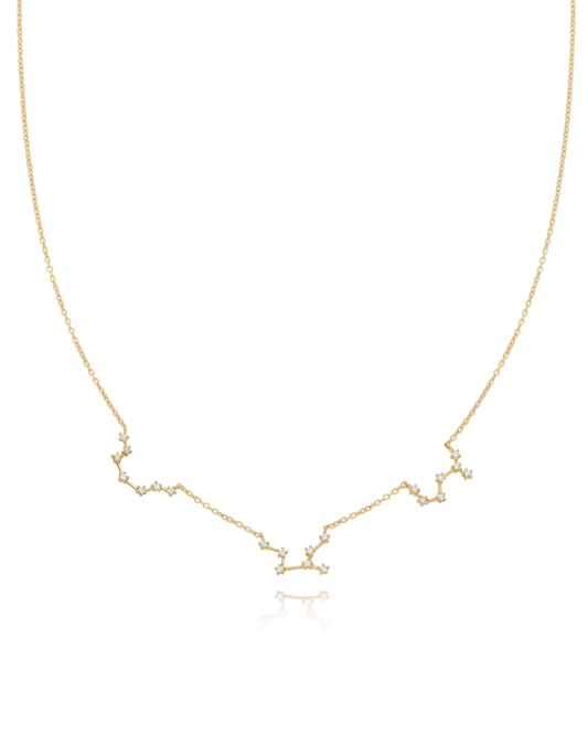 Collier Constellation avec diamants - Or Jaune 14 carats Necklaces magal-dev 1 Constellation 40cm 